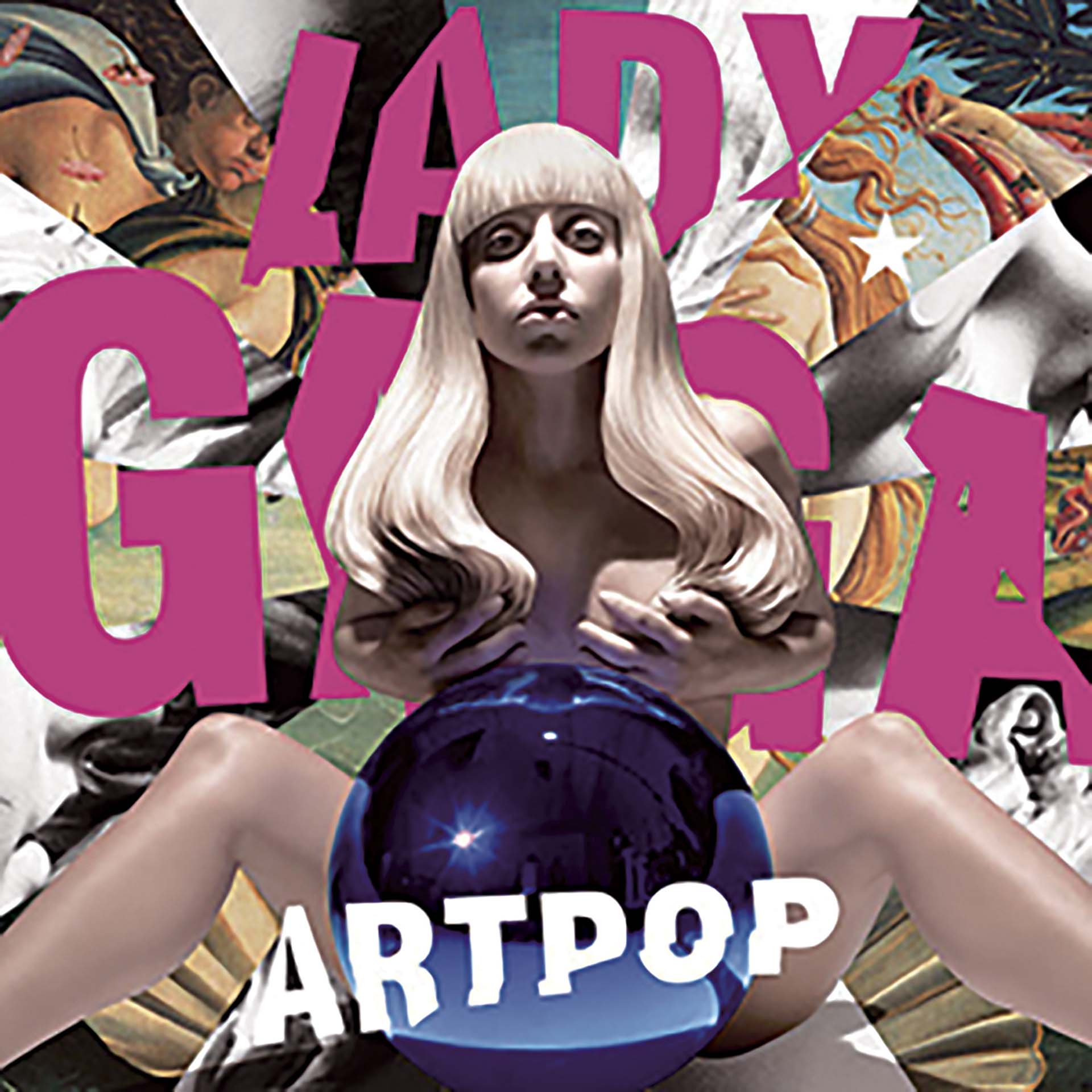 圖為女神卡卡(Lady Gaga)合作專輯《流行藝術》(Artpop)封面,為伊頓與傑夫.昆斯(Jeff Koons)於 2013 年共同創作之巨型塑像作品。結合演算法的創作脈絡,實源於其「動體」(Bodies in Motion)系列攝影…