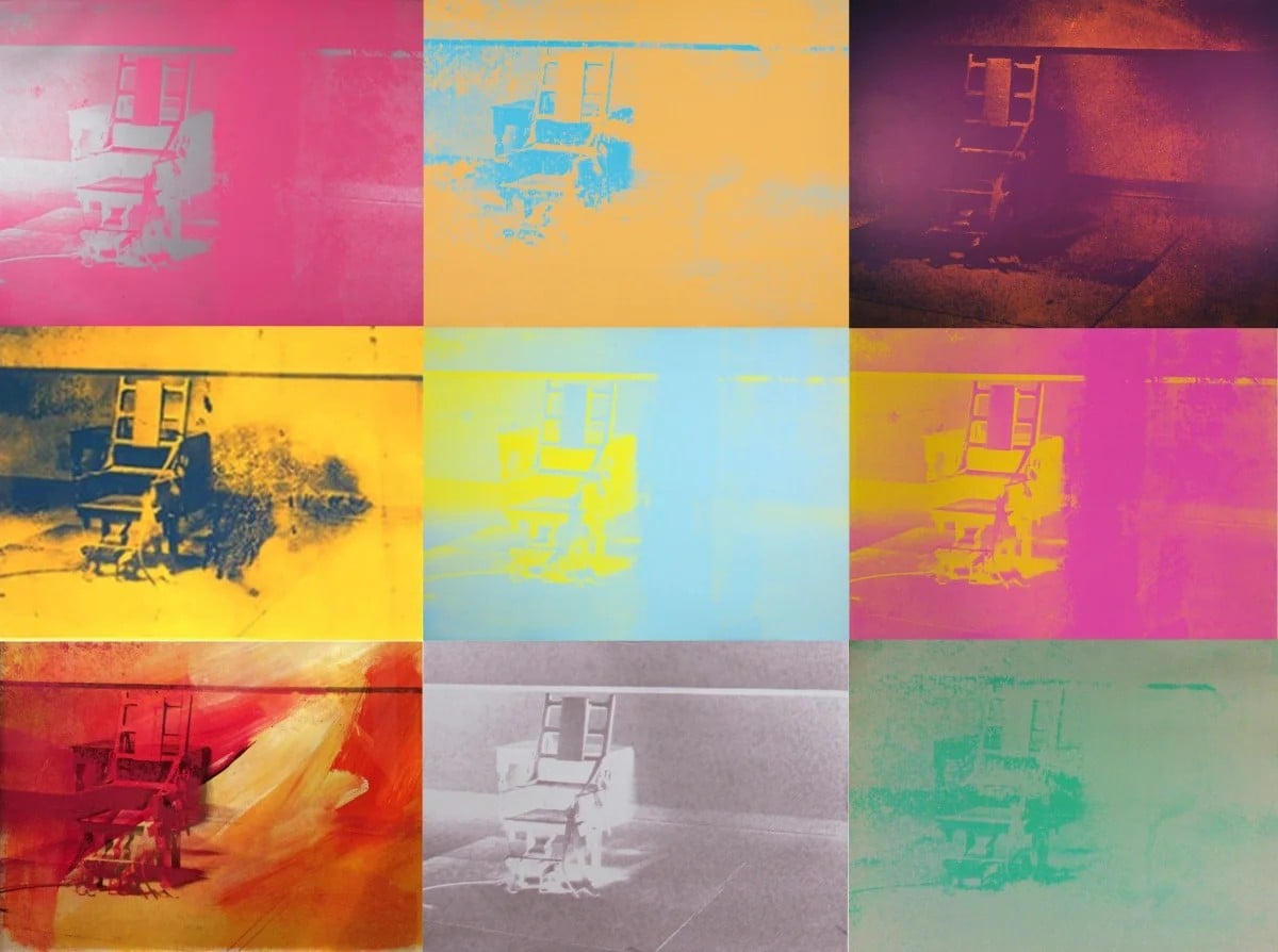 安迪・沃荷於1967年創作「電椅」系列。（©guyhepner）