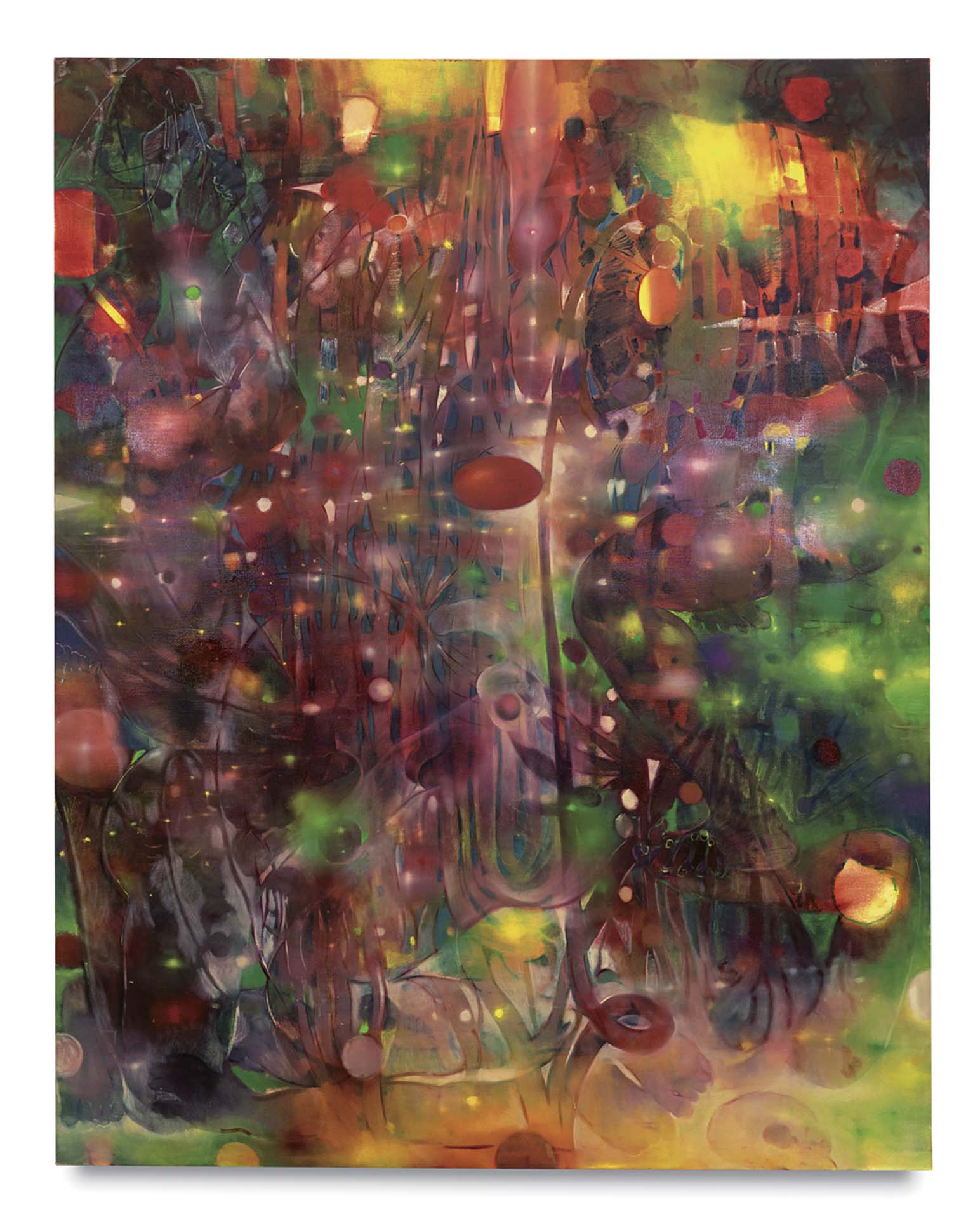 李黑地 | Unquenchable Laughter, Inescapable Desert &nbsp;189.9 × 149.9 cm 2023 （©李黑地，Photo courtesy Michael Kohn Gallery）