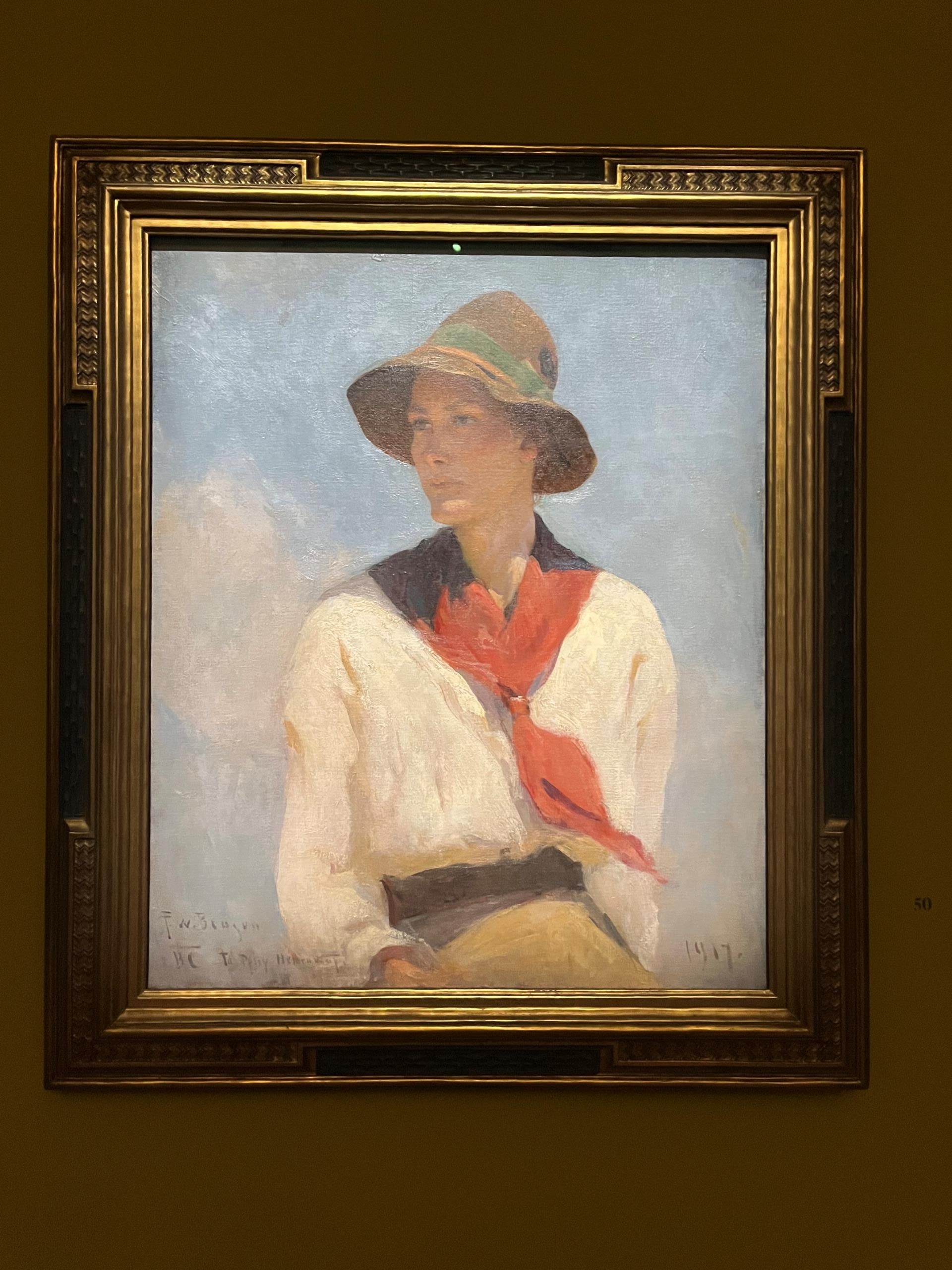 弗蘭克・斯頓・本森（Frank Weston Benson）｜娜塔莉（Natalie） 油彩／畫布 76.2 × 63.5 cm 1917年 （攝影／藍玉琦）