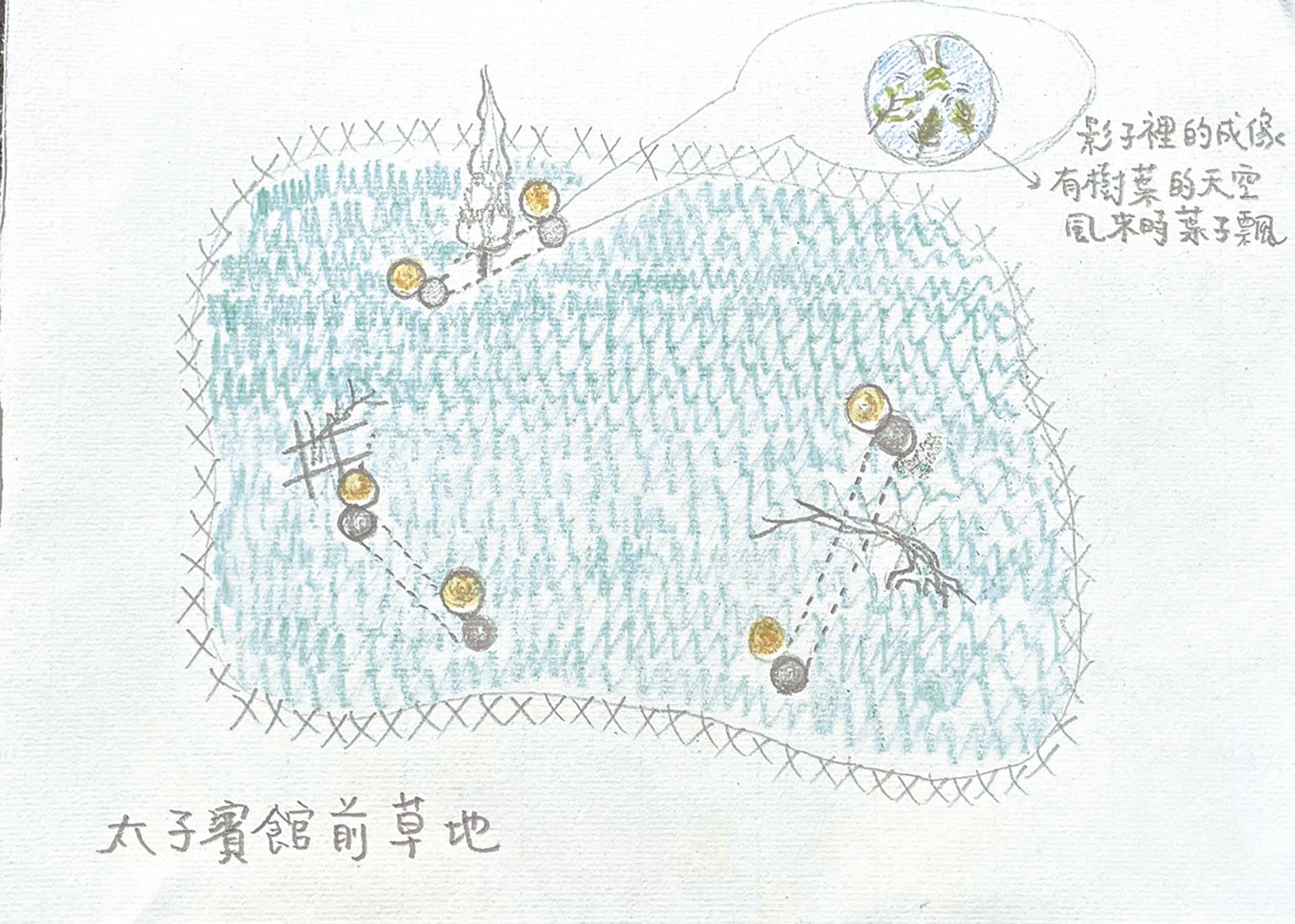 《無極》草圖。（王煜松提供）