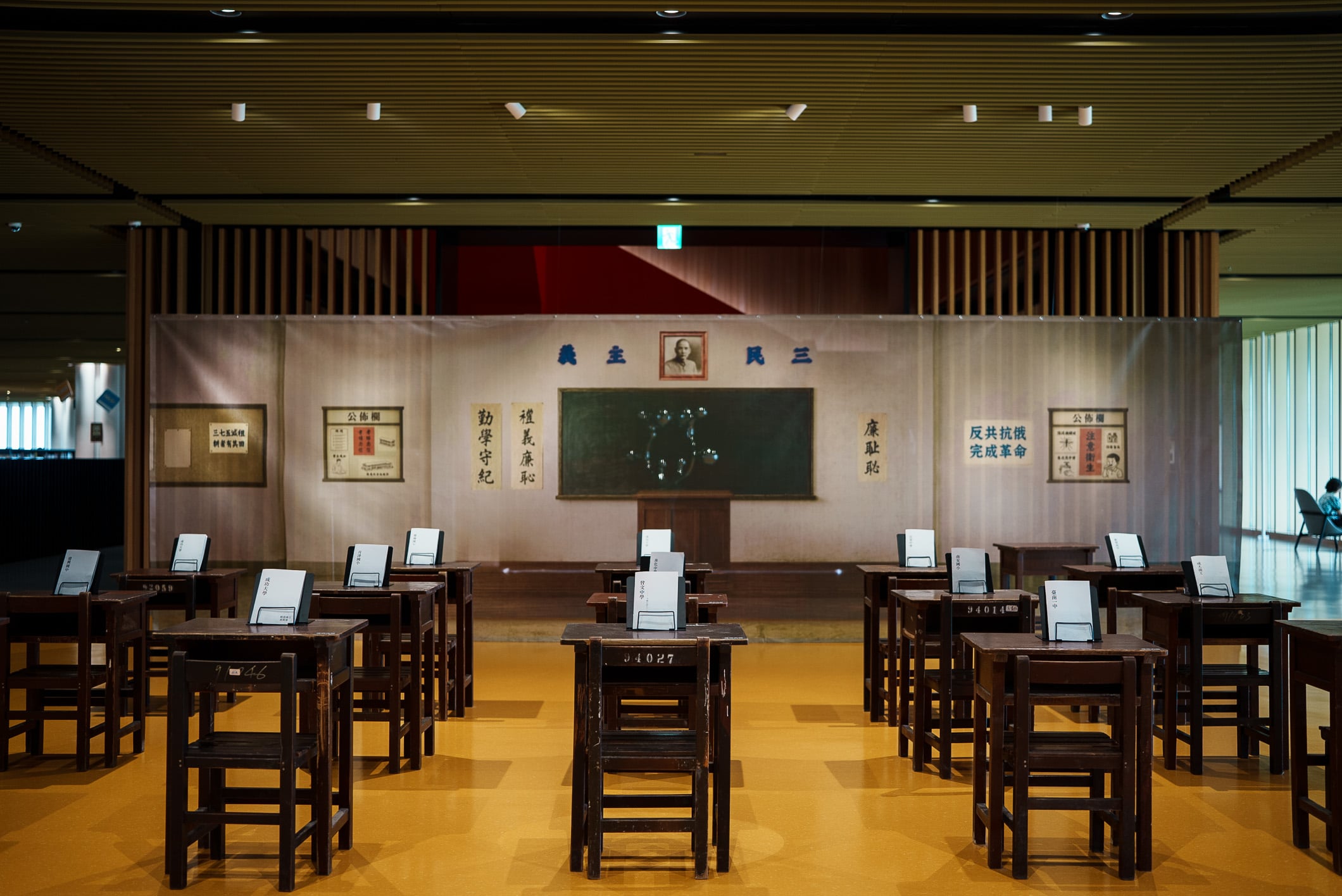 「讀，臺南校園故事」主題展區一景。（攝影／張翔惟）