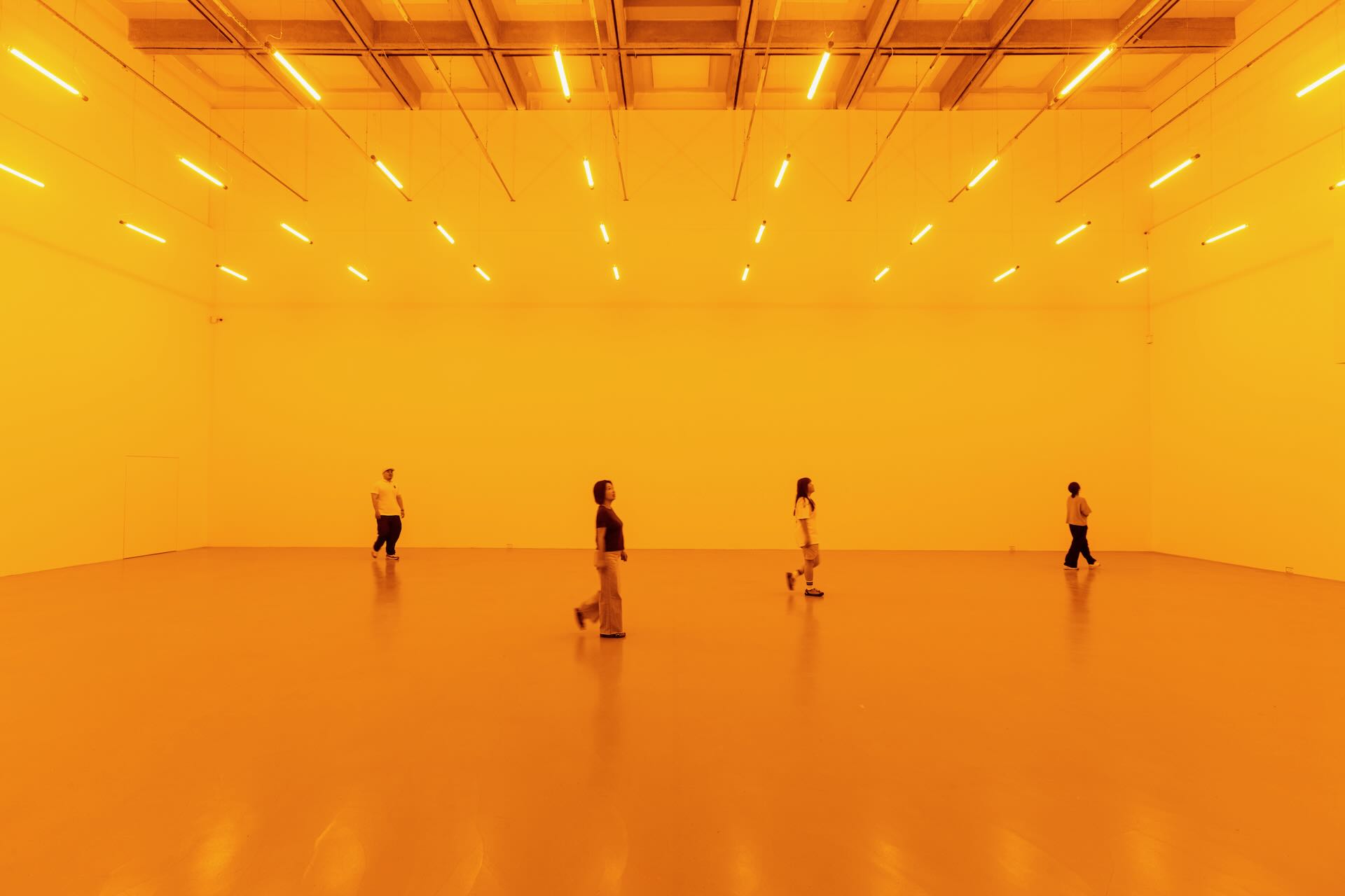 奧拉弗・埃利亞松,《單色房間》,1997。圖片攝影/提供:臺北市立美術館,2025;Angsuvarnsiri收藏。© 1997 奧拉弗・埃利亞松