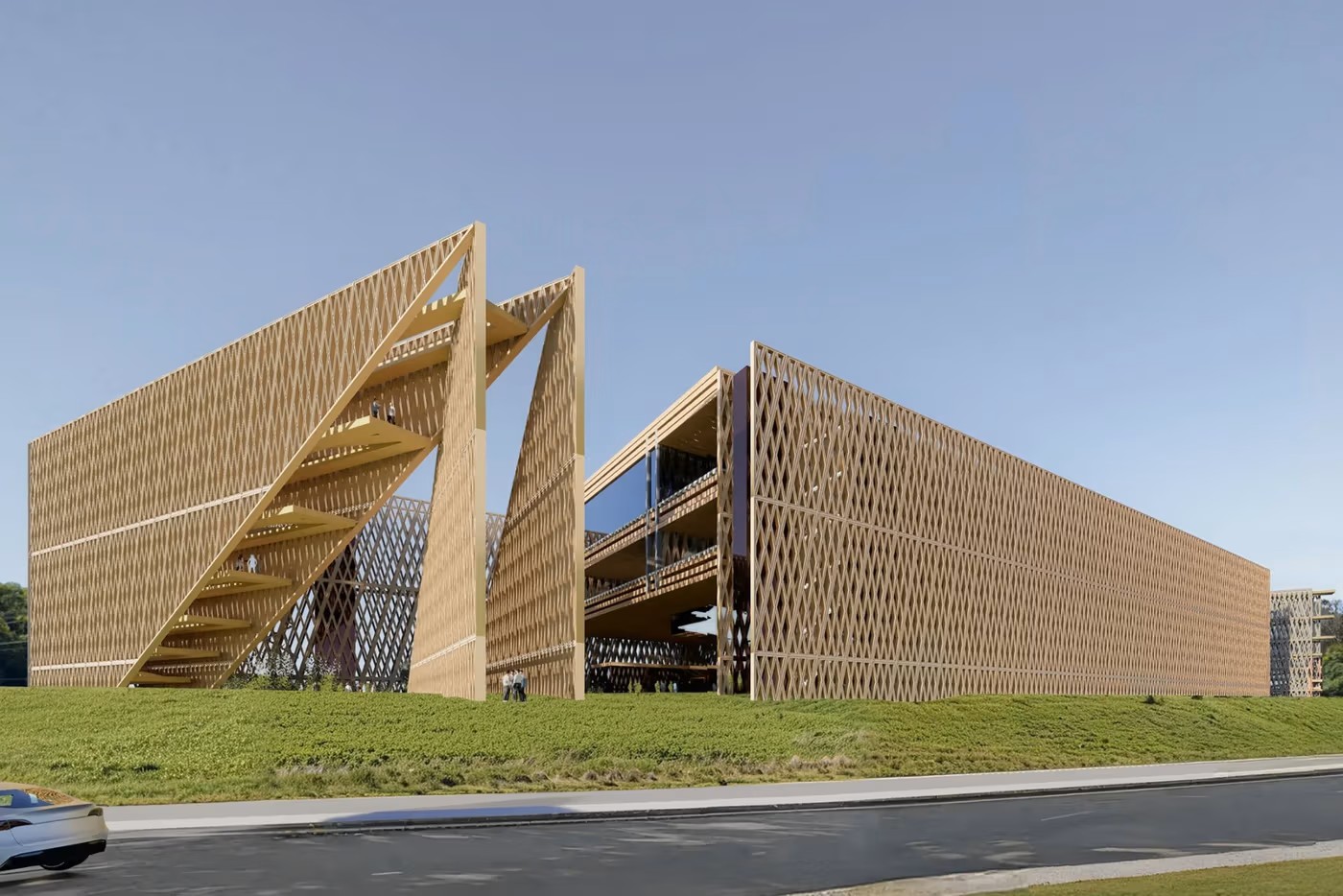 由索拉諾．貝尼特斯設計的龐畢度中心巴西分館建築模擬圖。（Ⓒ&nbsp;Centre Pompidou）