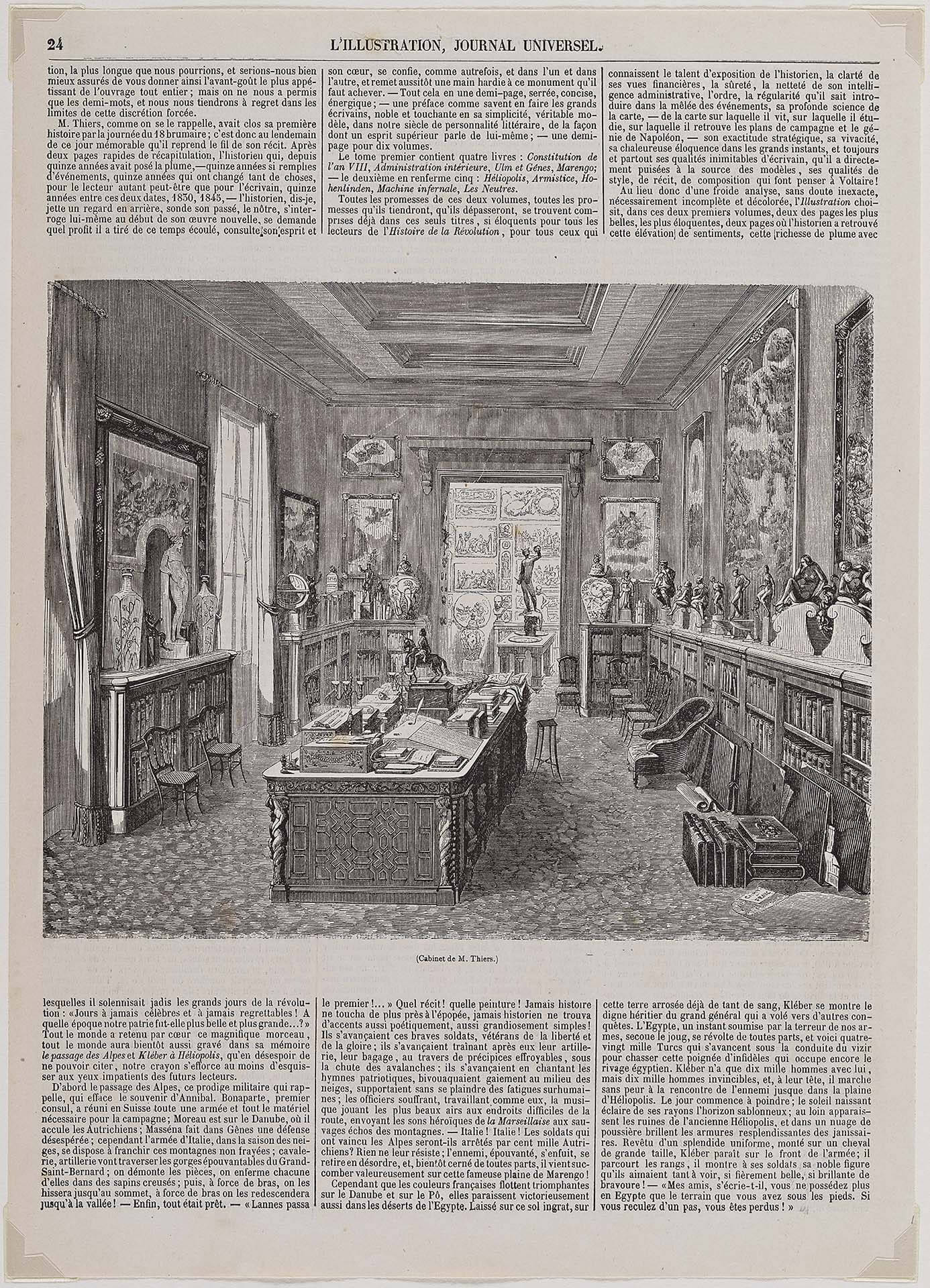 圖6 1845年環球報插圖中的提耶爾珍寶室。©Musée du Louvre Julien Vidal