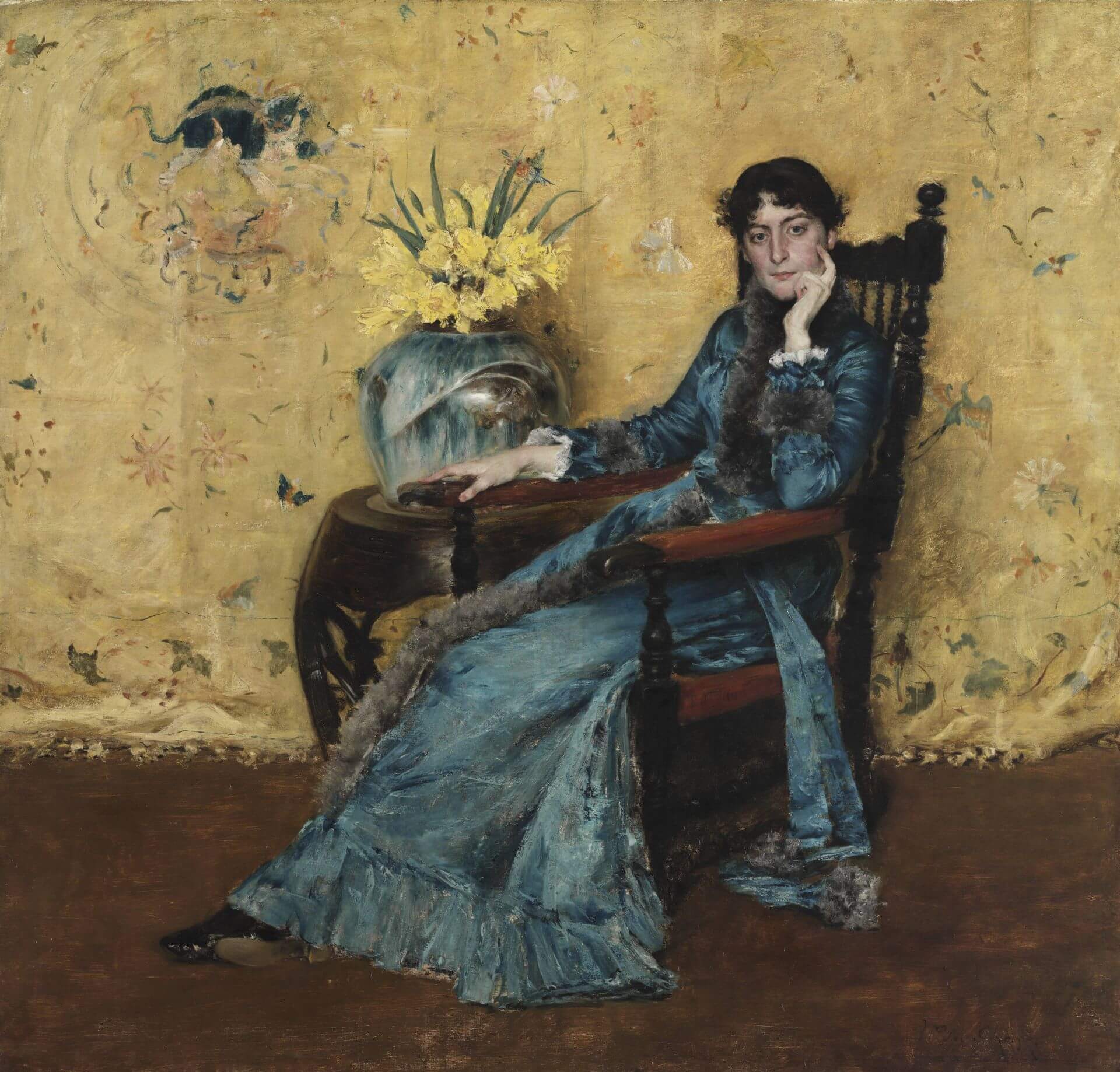 圖7 切斯（William Merritt Chase），《惠勒小姐肖像》（Portrait of Miss Dora Wheeler），1882-1883，油彩畫布，159.8×166.3 公分，克利夫蘭藝術博物館（Cleveland M…