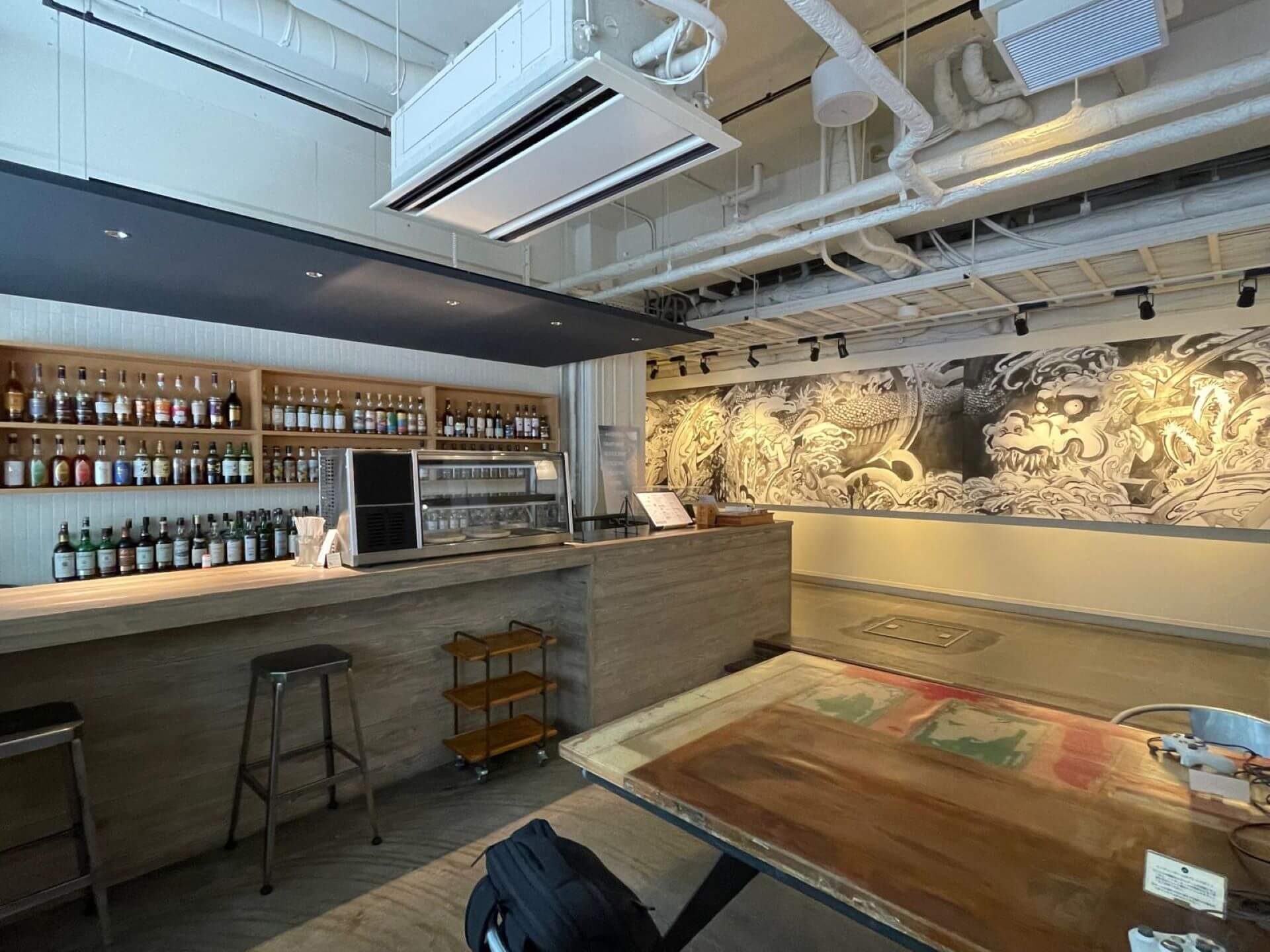 Hotel Anteroom Kyoto 公共餐廳。（攝影／鄭禹彤）