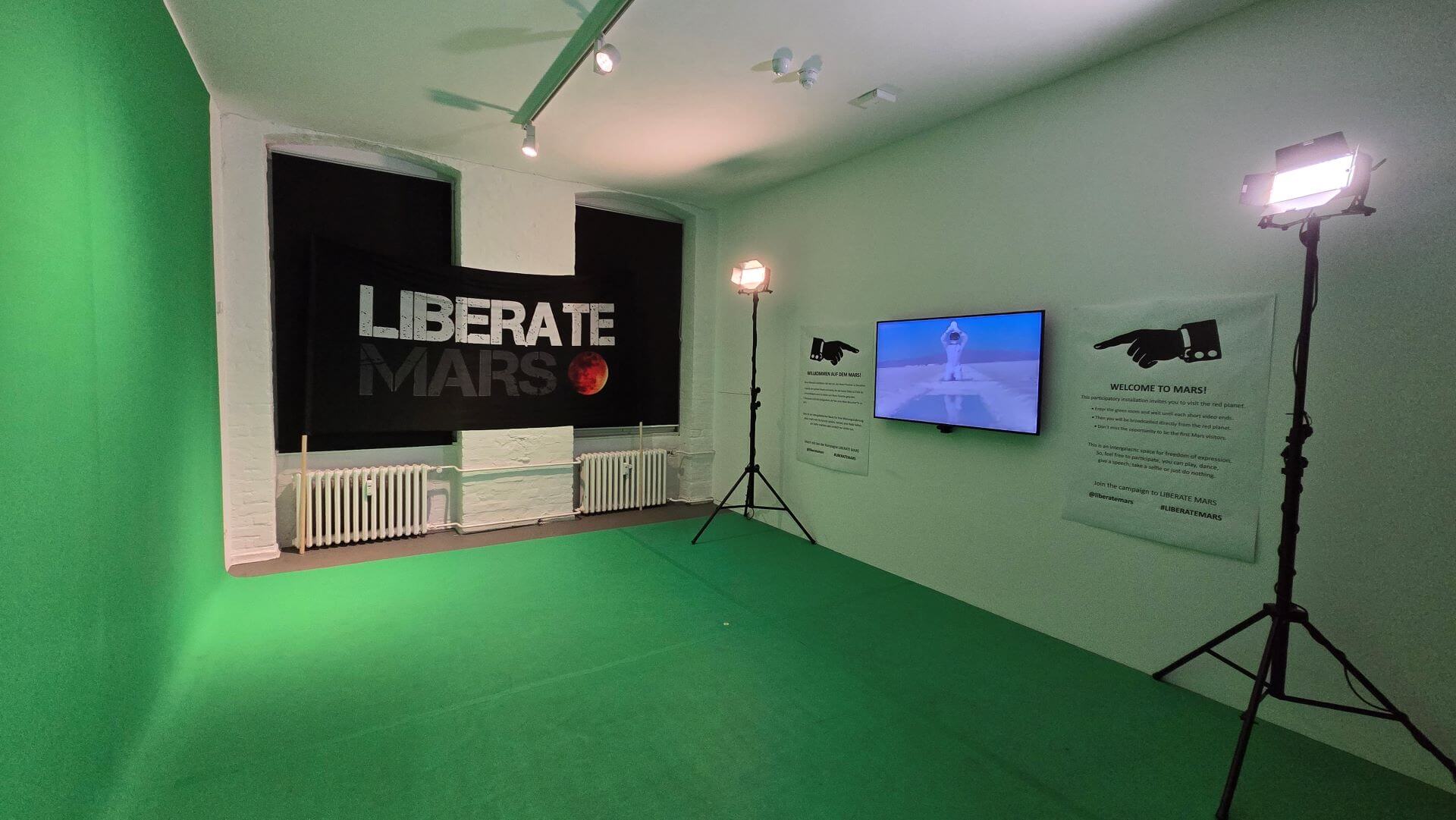 阿根廷藝術團體「Etcétera」的作品《解放火星》（Liberate MARS）。（攝影／高森信男）