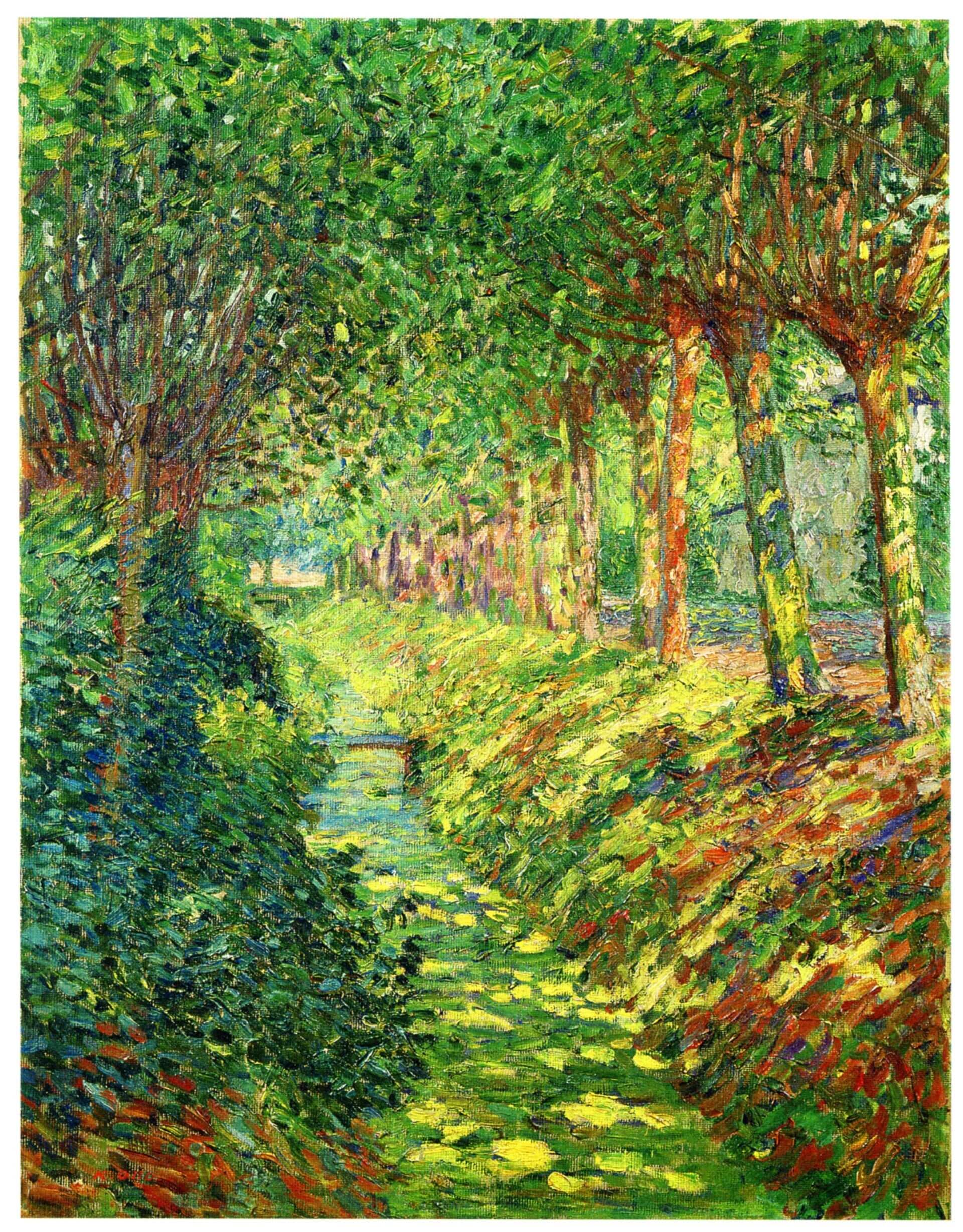 圖11 太田喜二郎《風景》，1908-1913，油彩畫布，62.5 × 50.1公分，東京目黑區美術館藏。引自東京都美術館編，《Frontiers of Impressionism Paintings from Worcester Art…