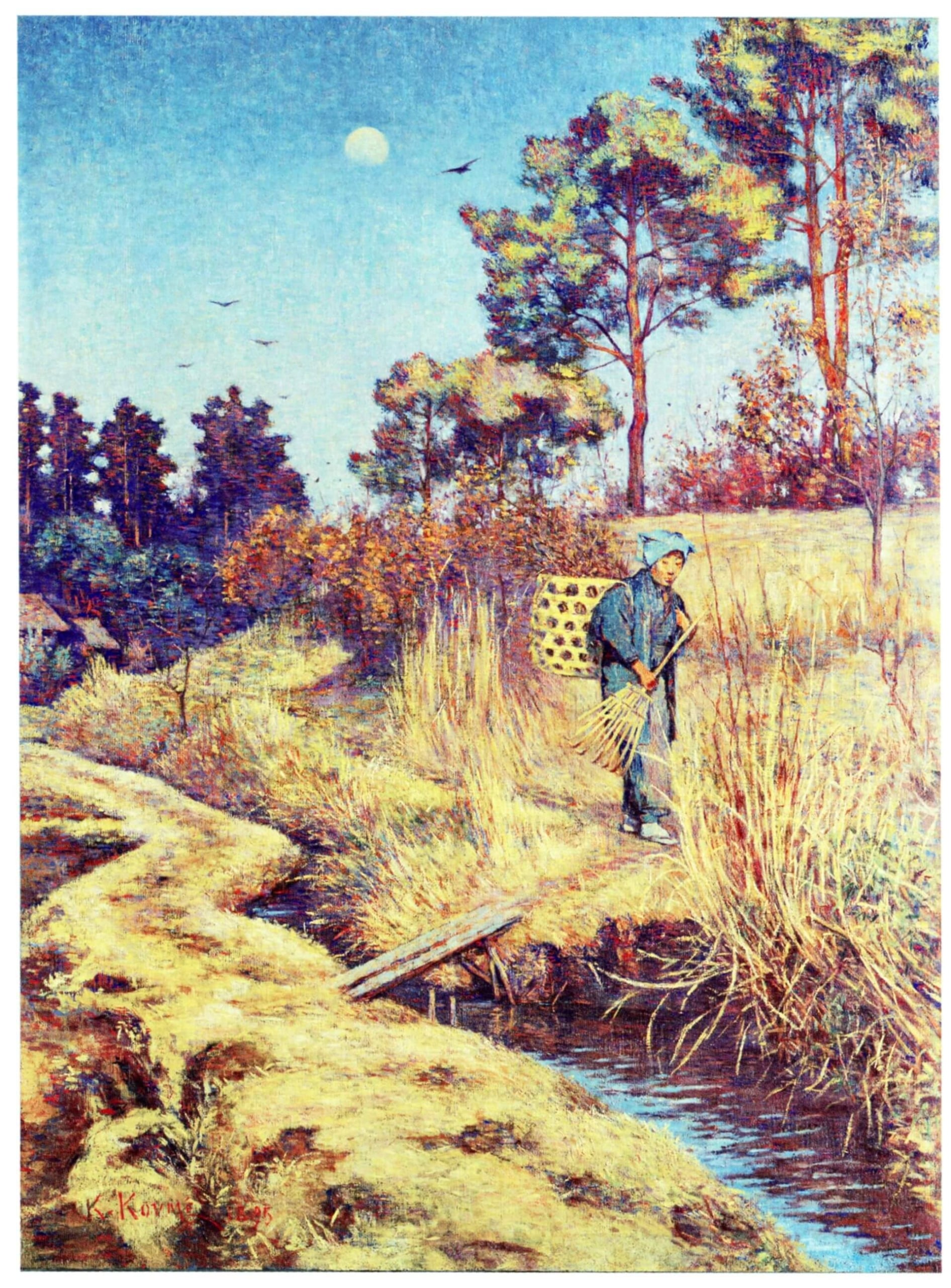 圖5 久米桂一郎《秋景》，1895，油彩畫布，99.2 × 73公分，久米美術館藏。引自東京都美術館編，《Frontiers of Impressionism Paintings from Worcester Art Museum》（東京都…