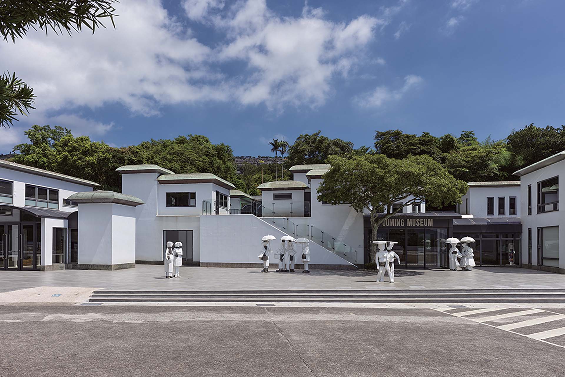 朱銘美術館正門一景。（朱銘美術館提供）