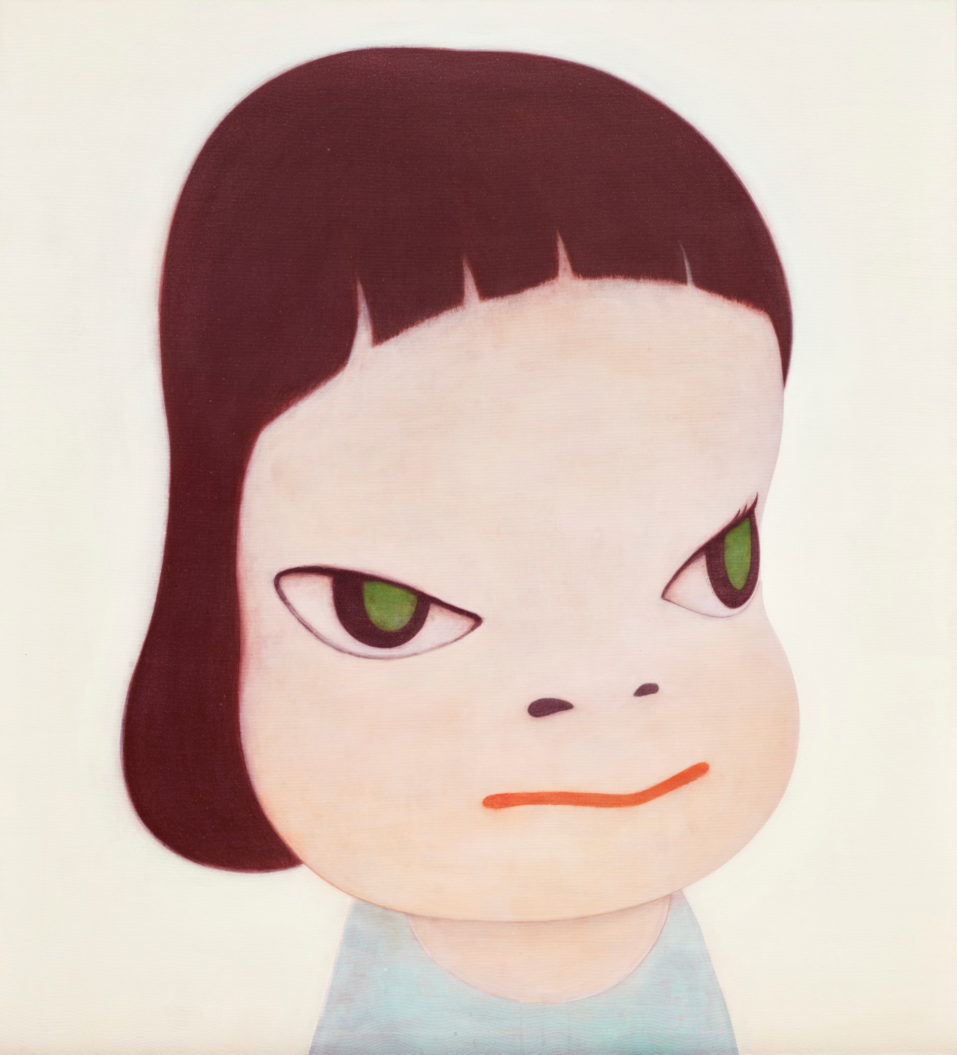 奈良美智｜粉紅 壓克力、畫布 160×145公分 2000年 估價：60,000,000-80,000,000港元 富藝斯提供