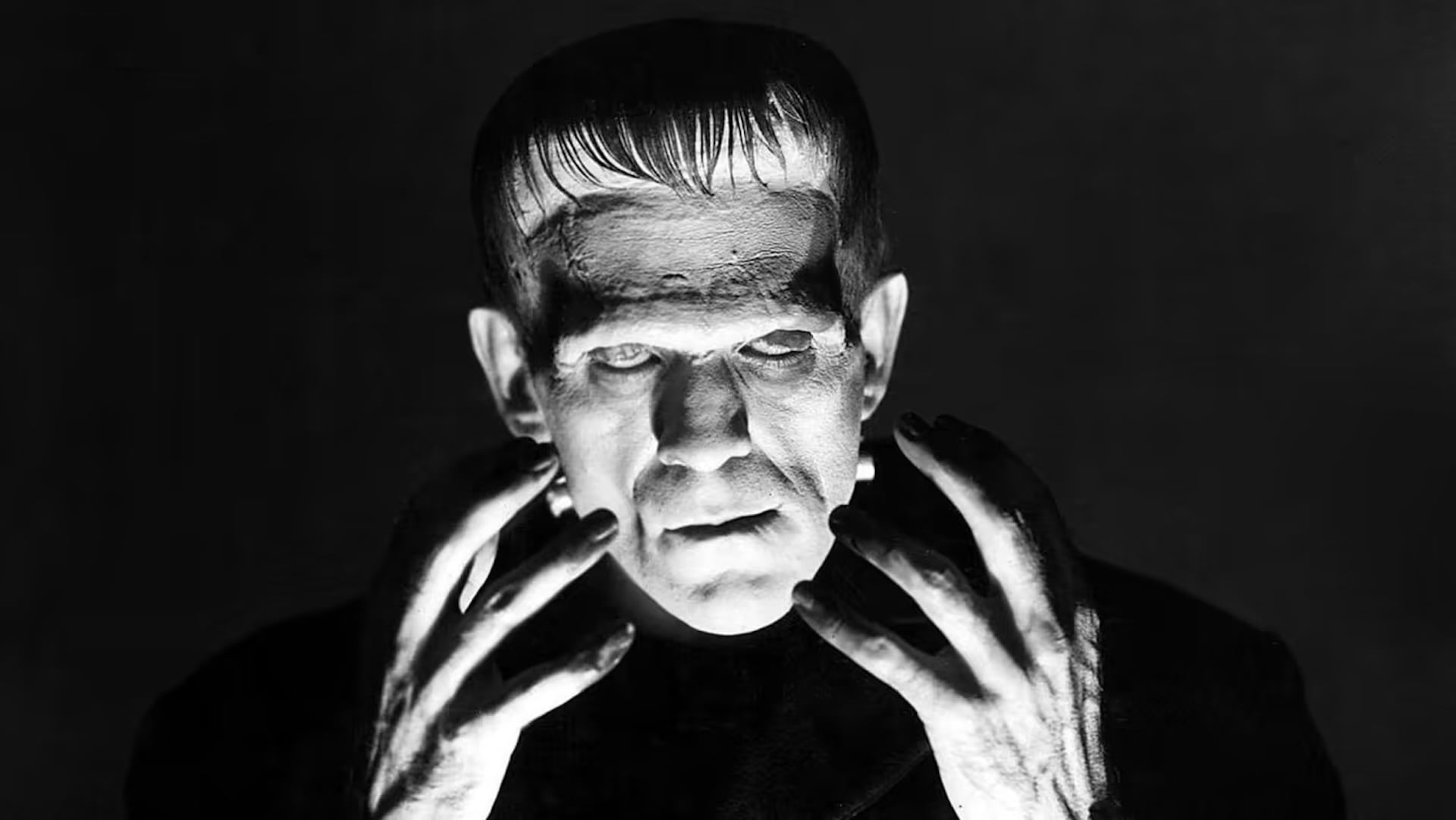 鮑里斯．卡洛夫（Boris Karloff, 1887-1969），《法蘭克斯坦》（Frankenstein），1931。電影中「法蘭克斯坦」的怪物。（©Universal）