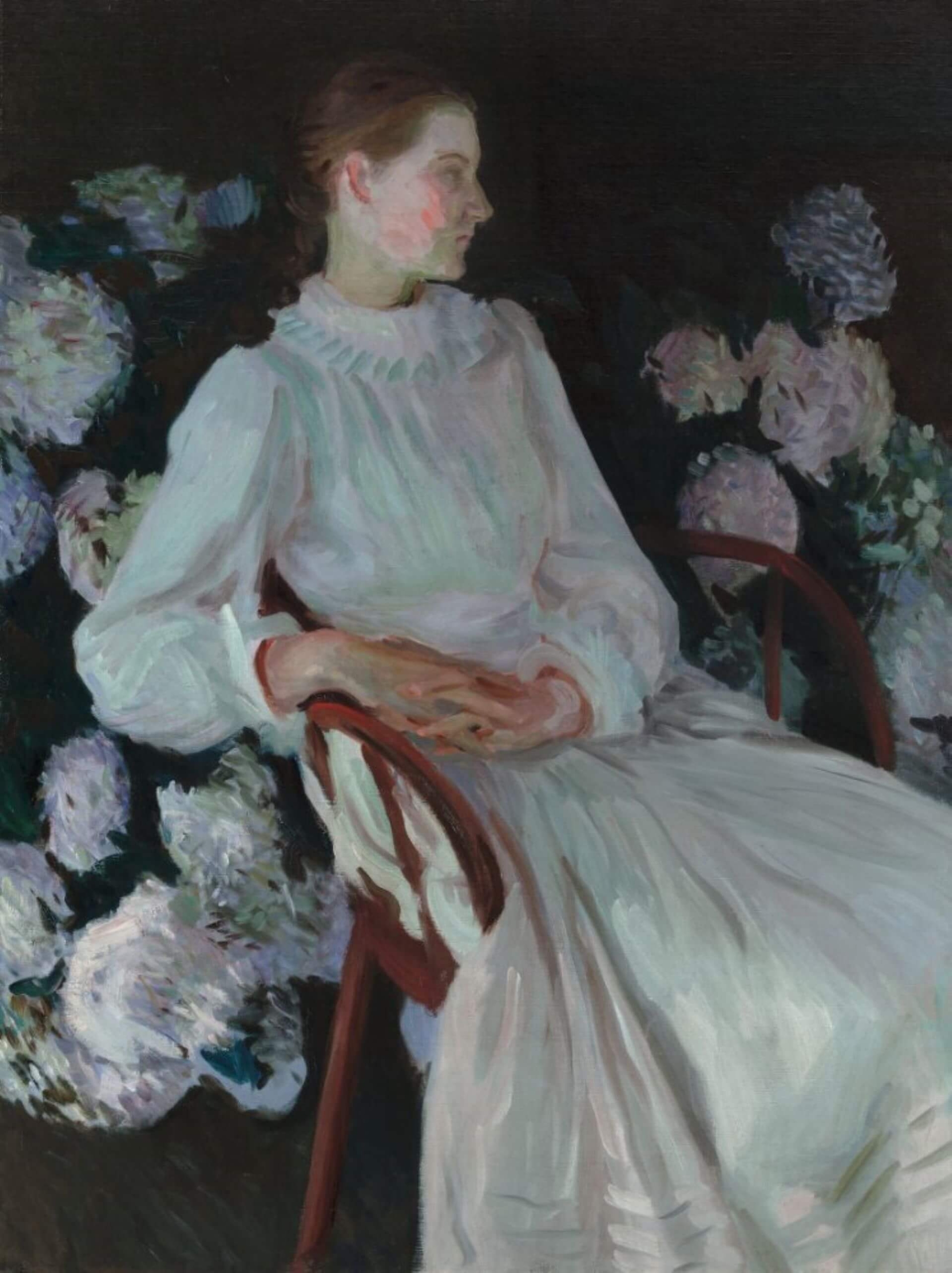 薩金特（John Singer Sargent）《凱瑟琳·蔡斯·普拉特》（Katharine Chase Pratt），1890，油彩畫布，101.9×76.7公分，伍斯特美術館藏。（Wikimedia Commons）