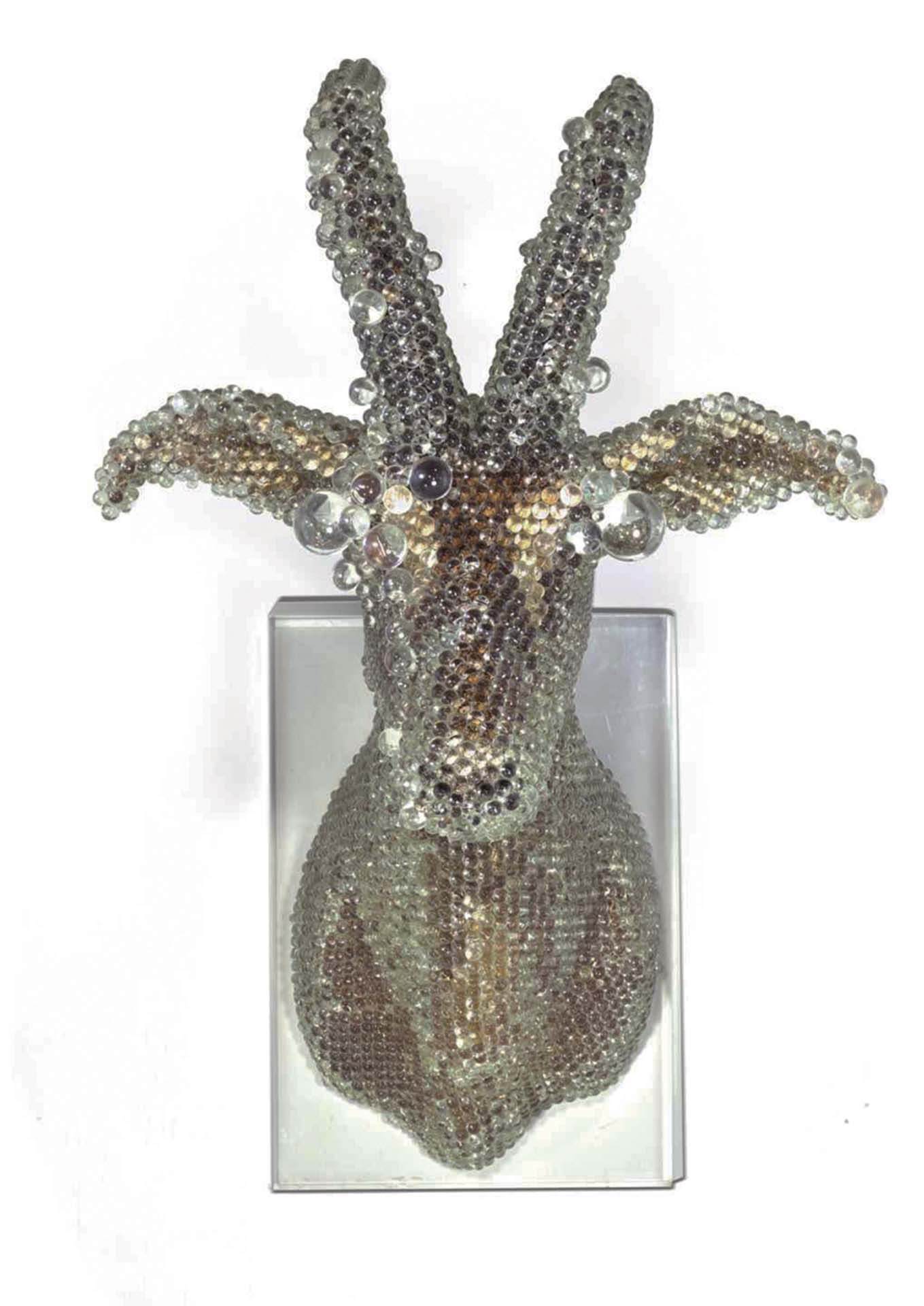 名和晃平，《Pixcell-Topi》，綜合媒材 雕塑，78×78×120cm，2007年作。（保利香港拍賣提供）