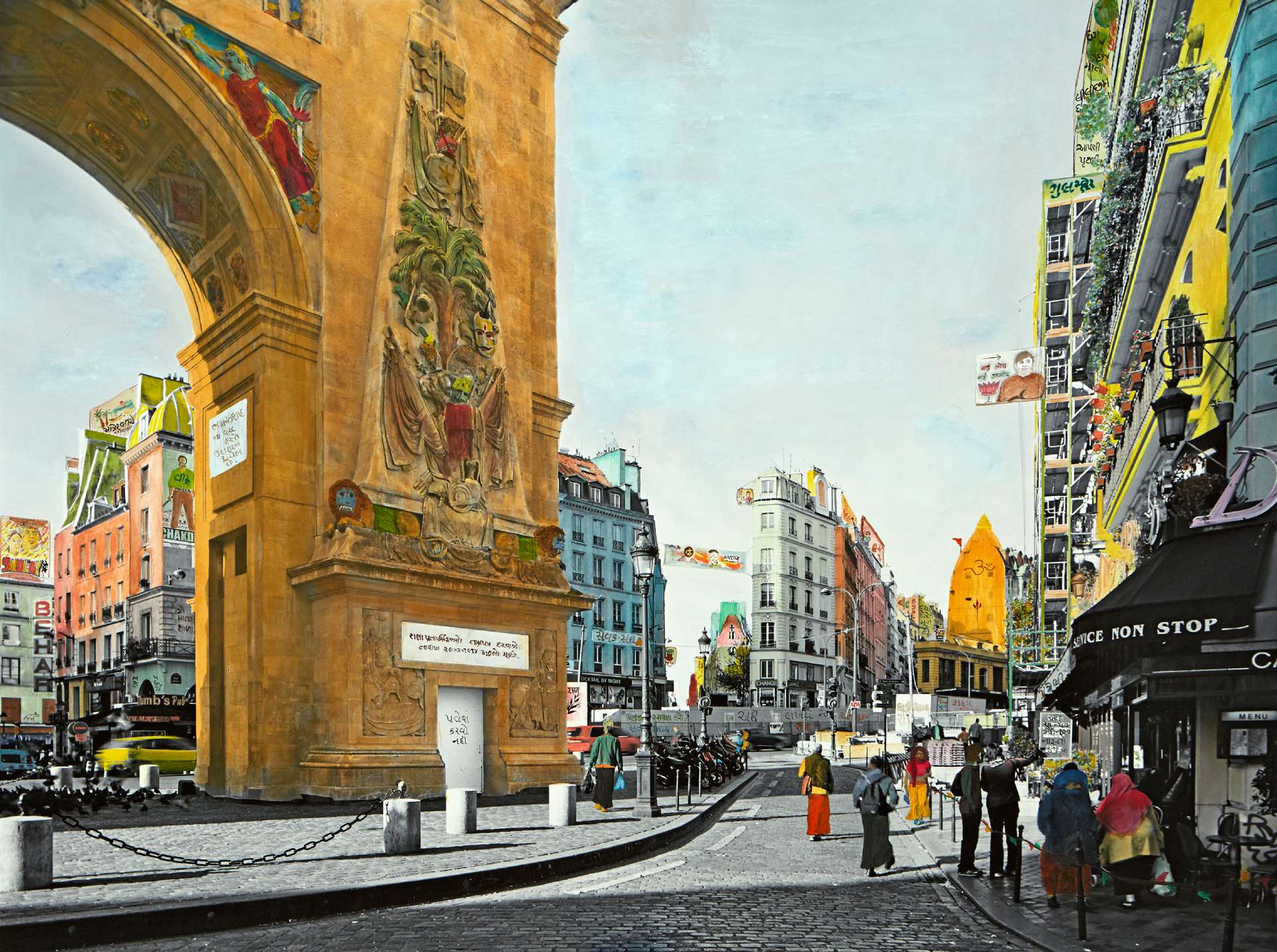 弗雷德里克．德朗格， 《巴黎—德里》系列， 2010-2013， 藝術家授權。（國家攝影文化中心提供）