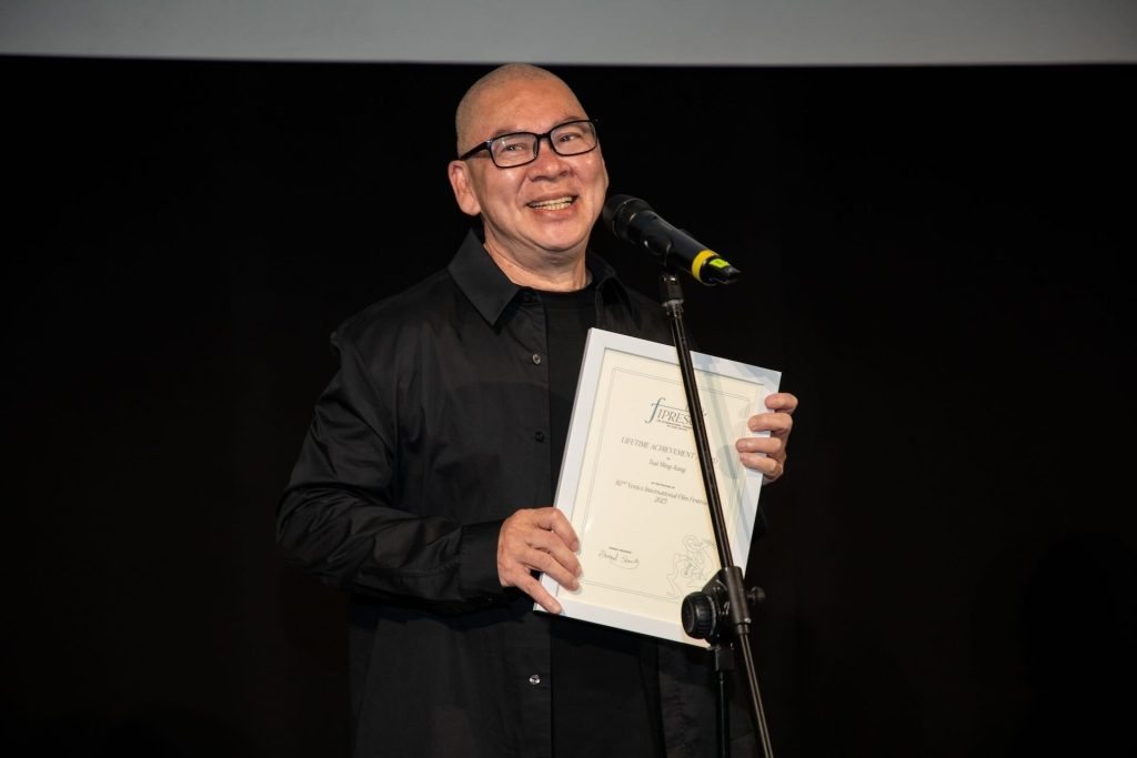 蔡明亮導演獲獎時表示：國際影評人對我非常支持，讓我在創作的路上一點都不寂寞。（國家影視聽中心提供）
