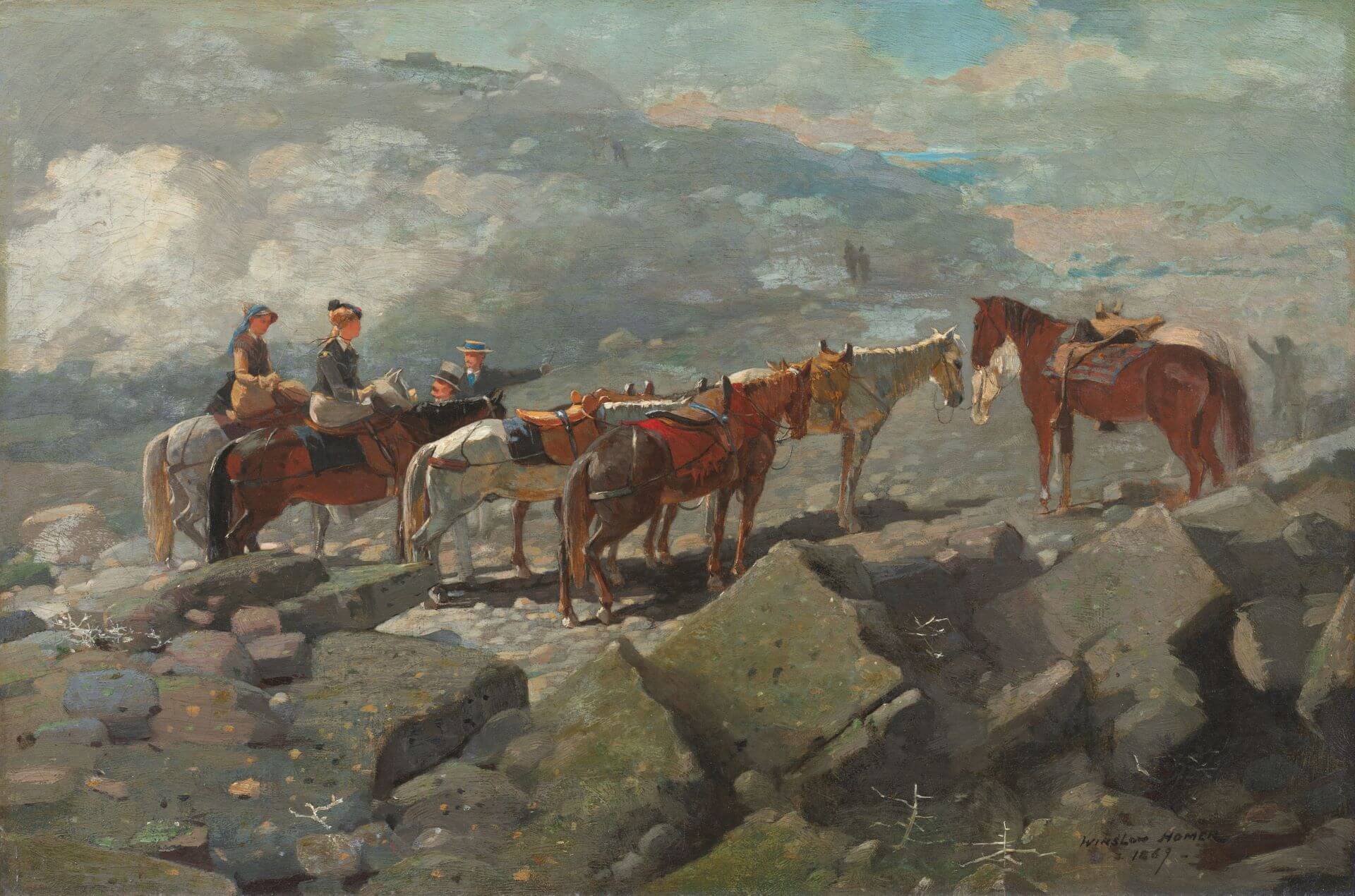 圖3 溫斯洛．荷馬《華盛頓山》（Mount Washington），1869，油彩畫布，41.3×61.8公分，芝加哥藝術博物館（Art Institute of Chicago）藏。（圖片源自：Wikimedia Commons）