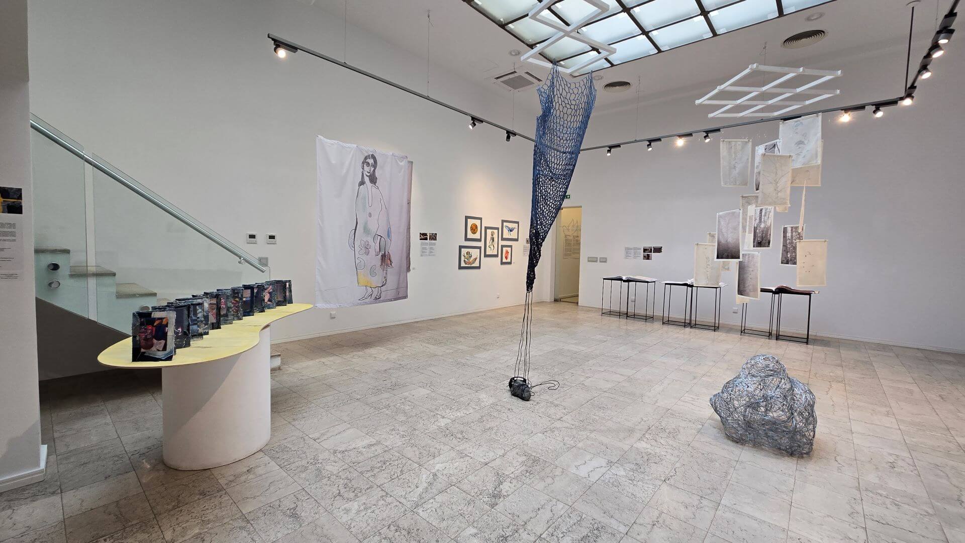 巧遇纖維藝術科系的學生展，作品皆有一定表現能力。（攝影／高森信男）