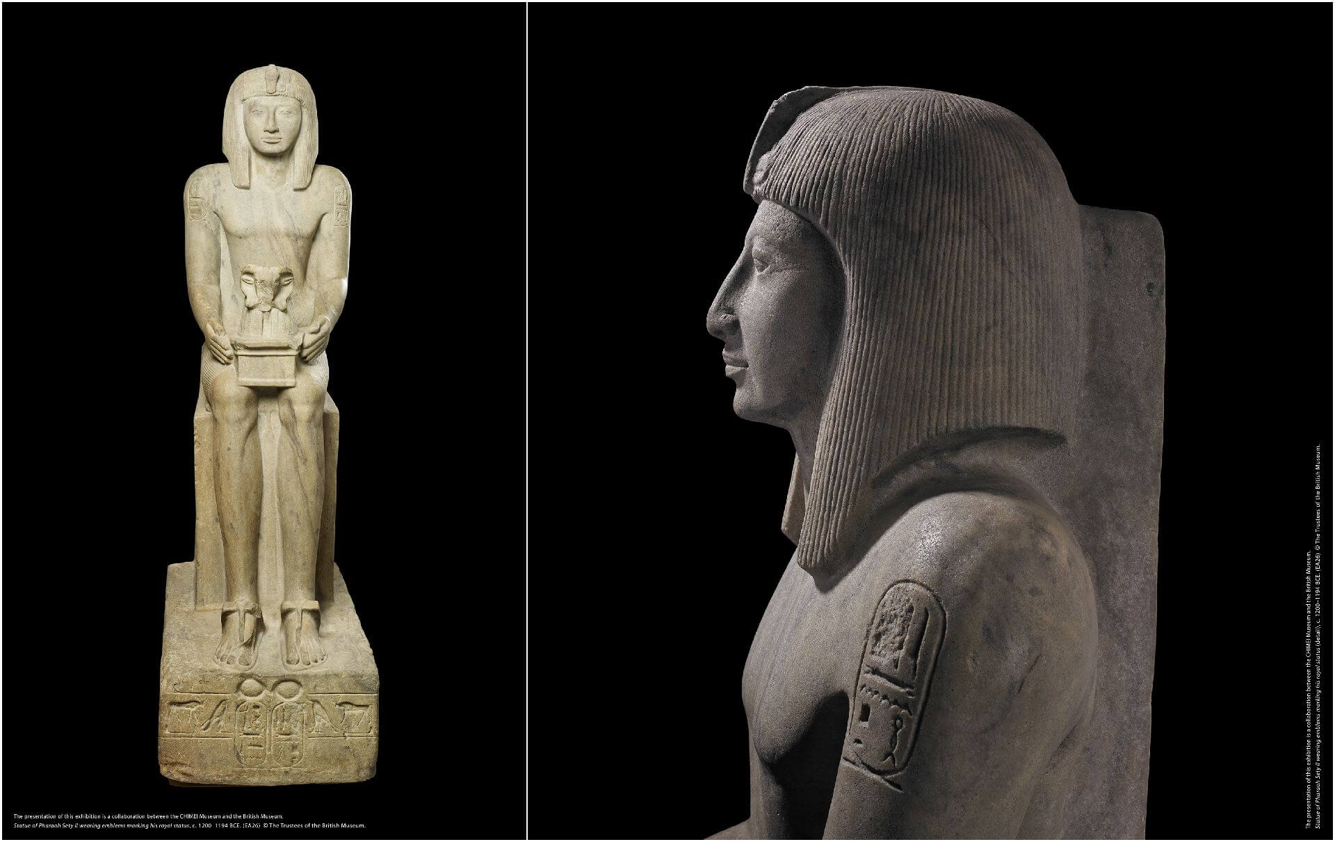 塞提二世王權坐像，約西元前1200–1194年。（EA26）(© The Trustees of the British Museum)