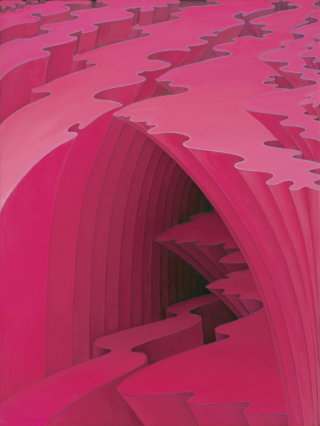 洪美玲，尋道133， 2014，161.5×122 cm。（赤粒藝術提供）
