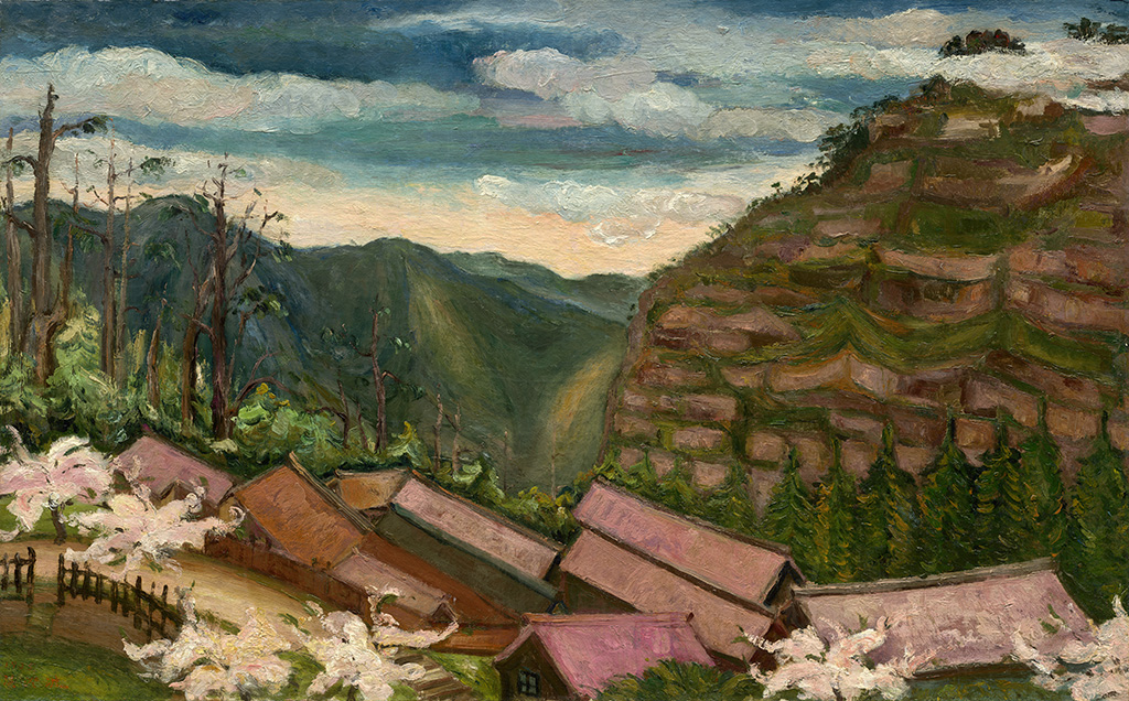陳澄波，〈阿里山之春〉，1935，畫布油彩，80×128cm，陳澄波文化基金會提供。