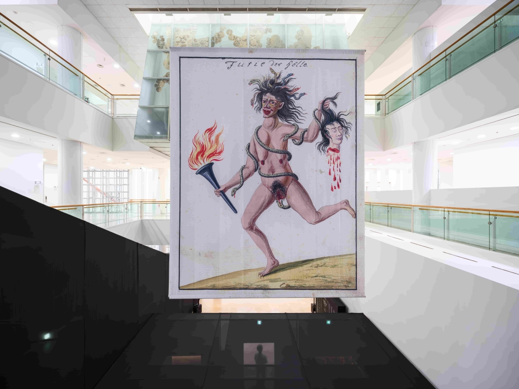 Johanna Hedva作品《The Clock Is Always Wrong (Die Furie der Hölle)》（2022）於2025首爾媒體城市雙年展展覽現場。（Courtesy of the artist and TIN…