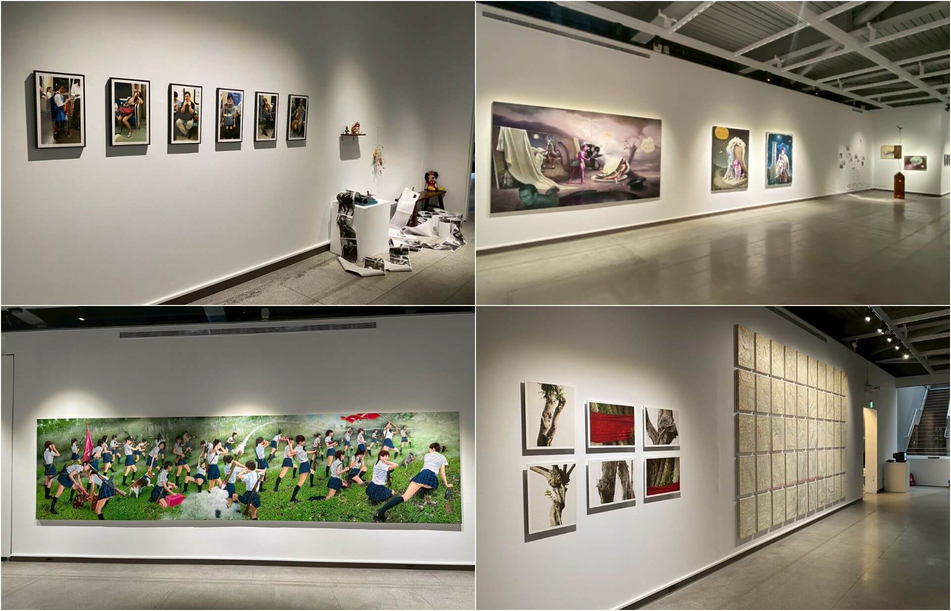 悍圖方舟展場，作者分別為：連建興（左上）、郭維國（右上）、陳擎耀（左下）、陸先銘（右下）。（悍圖社提供）