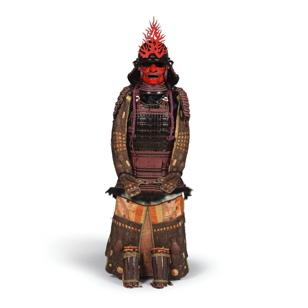 日本 江戶時代18／19世紀《武士盔甲》，高166公分，估價1萬2000至1萬5000歐元。