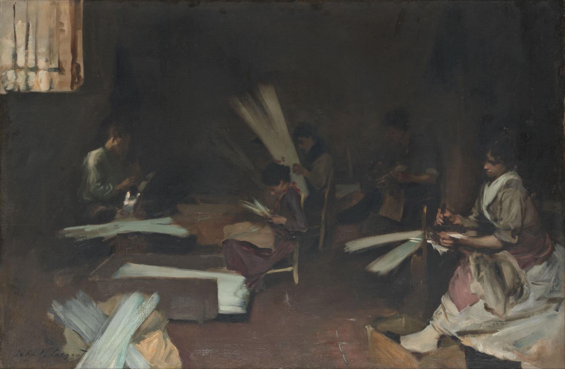 圖6 約翰．辛格．薩金特，《威尼斯玻璃工人》（Venetian Glass Workers），1880-82，油彩畫布，56.5×84.5公分，芝加哥藝術博物館（Art Institute of Chicago）藏。（引自Wikimedia…