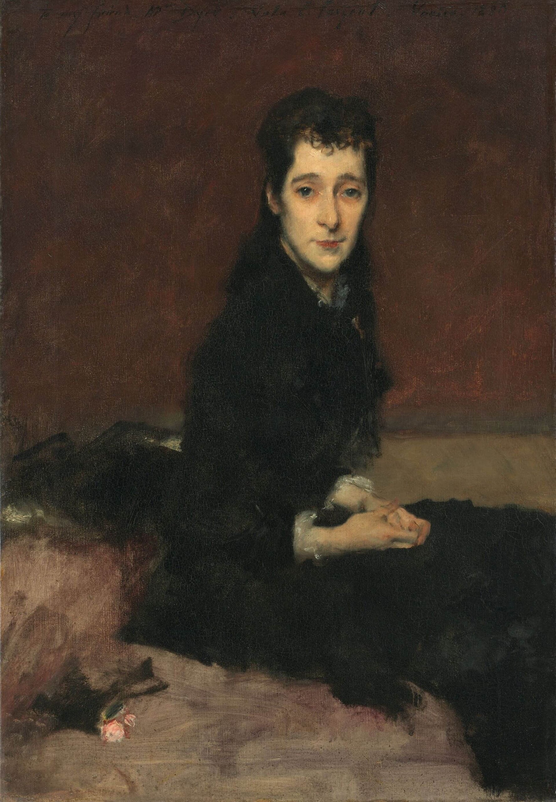 圖7 約翰．辛格．薩金特，《戴爾夫人》（Mrs. Charles Gifford Dyer / Mary Anthony），1880，油彩畫布，62.2×43.8公分，芝加哥藝術博物館（Art Institute of Chicago）藏。…