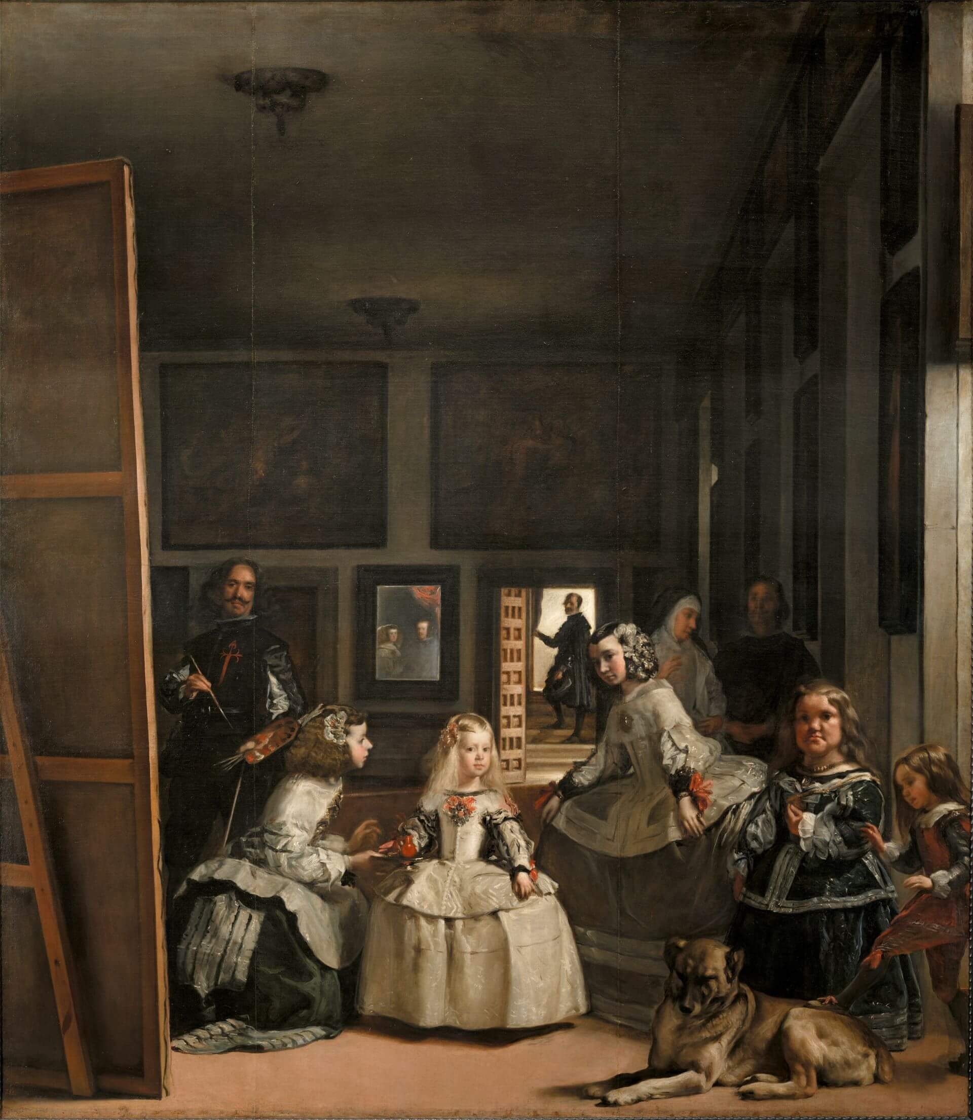 圖11 維拉斯奎茲，《侍女》（Las Meninas），1656-57，油彩畫布，318×276公分，普拉多美術館（Museo del Prado）藏。（引自Wikimedia Commons）