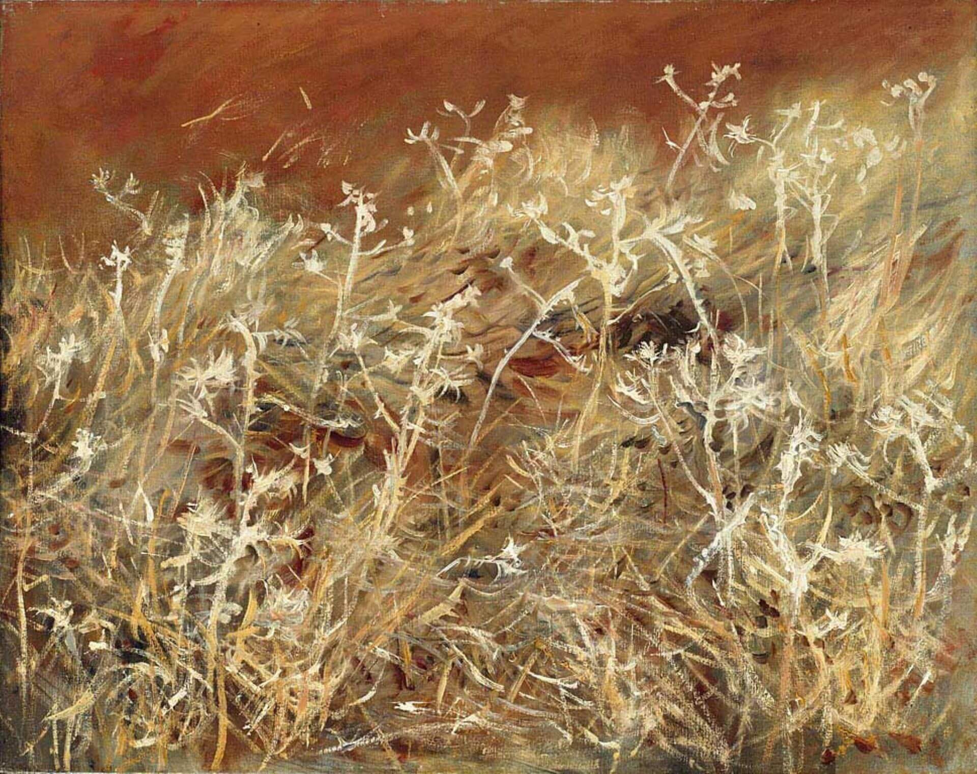 圖14 約翰．辛格．薩金特，《薊花》（Thistles），1885-89，油彩畫布，55.9×71.8公分，芝加哥藝術博物館（Art Institute of Chicago）藏。（引自Wikimedia Commons）