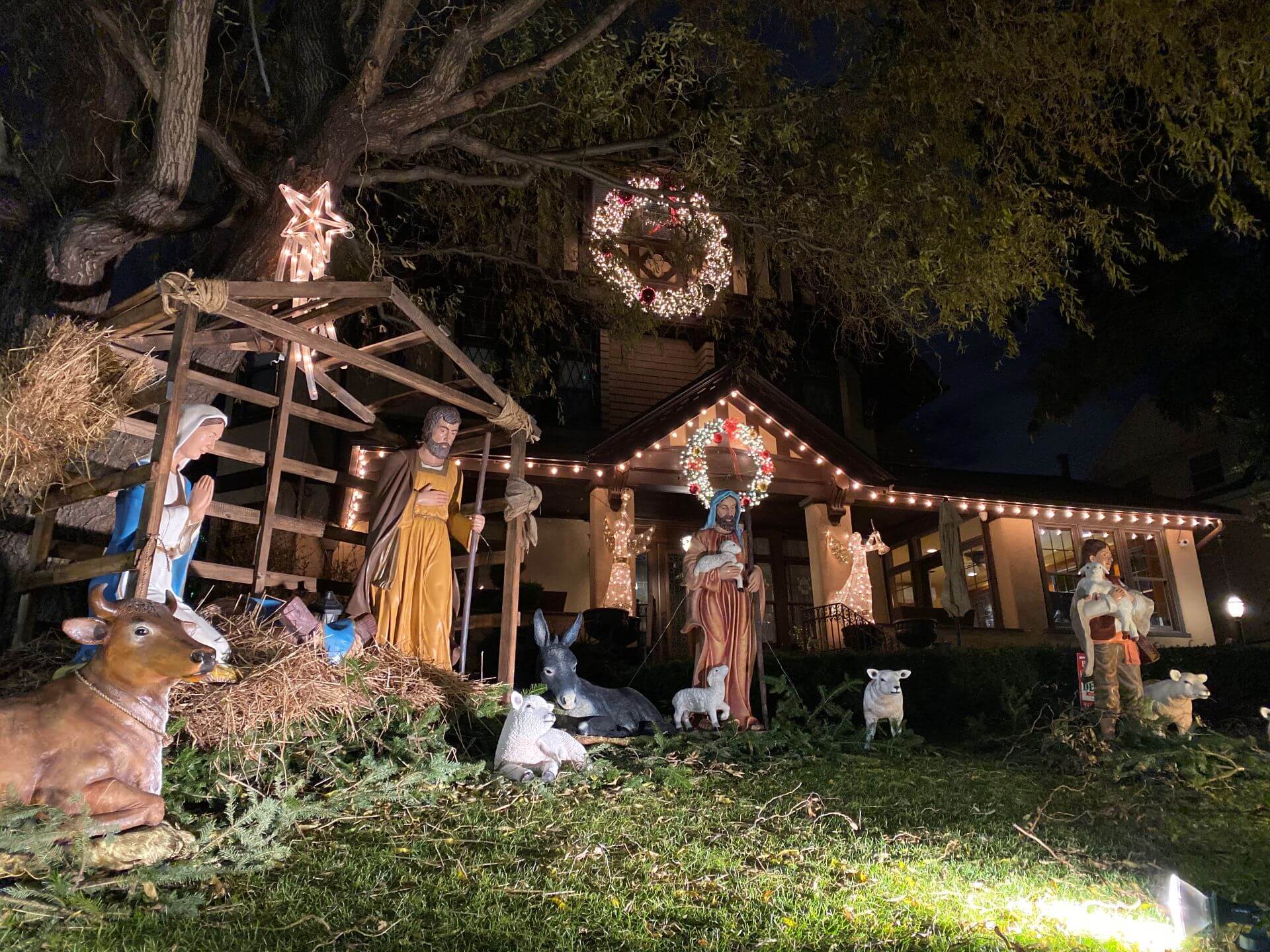 美國紐約布魯克林的Dyker Heights 住宅區的聖誕裝飾。（攝影／朱佑霖）