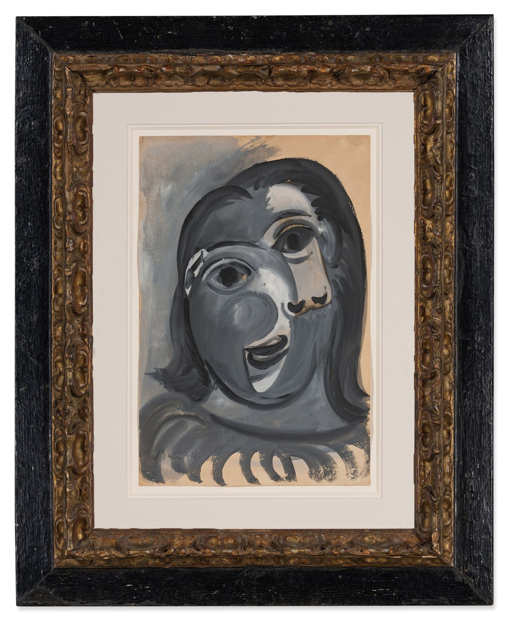第三屆國際藝術慈善活動「1 Picasso for 100 Euros」，將以《女人頭像》為抽獎作品。© Picasso Estate, Paris, 2025