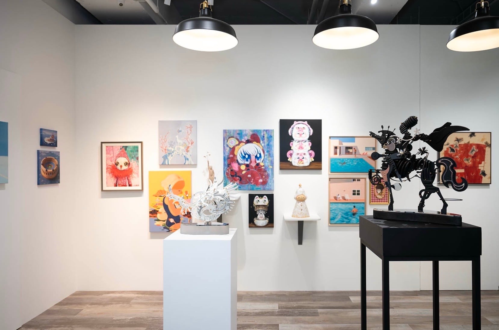 雙展廳之一的「Idea Lab」空間一隅。（雷相畫廊提供）