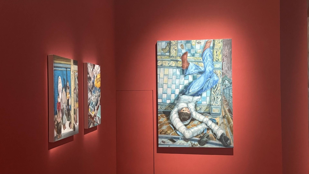優選獎得主王冠蓁《意識的推手》展區風景。（本刊資料室，攝影／李京樺）