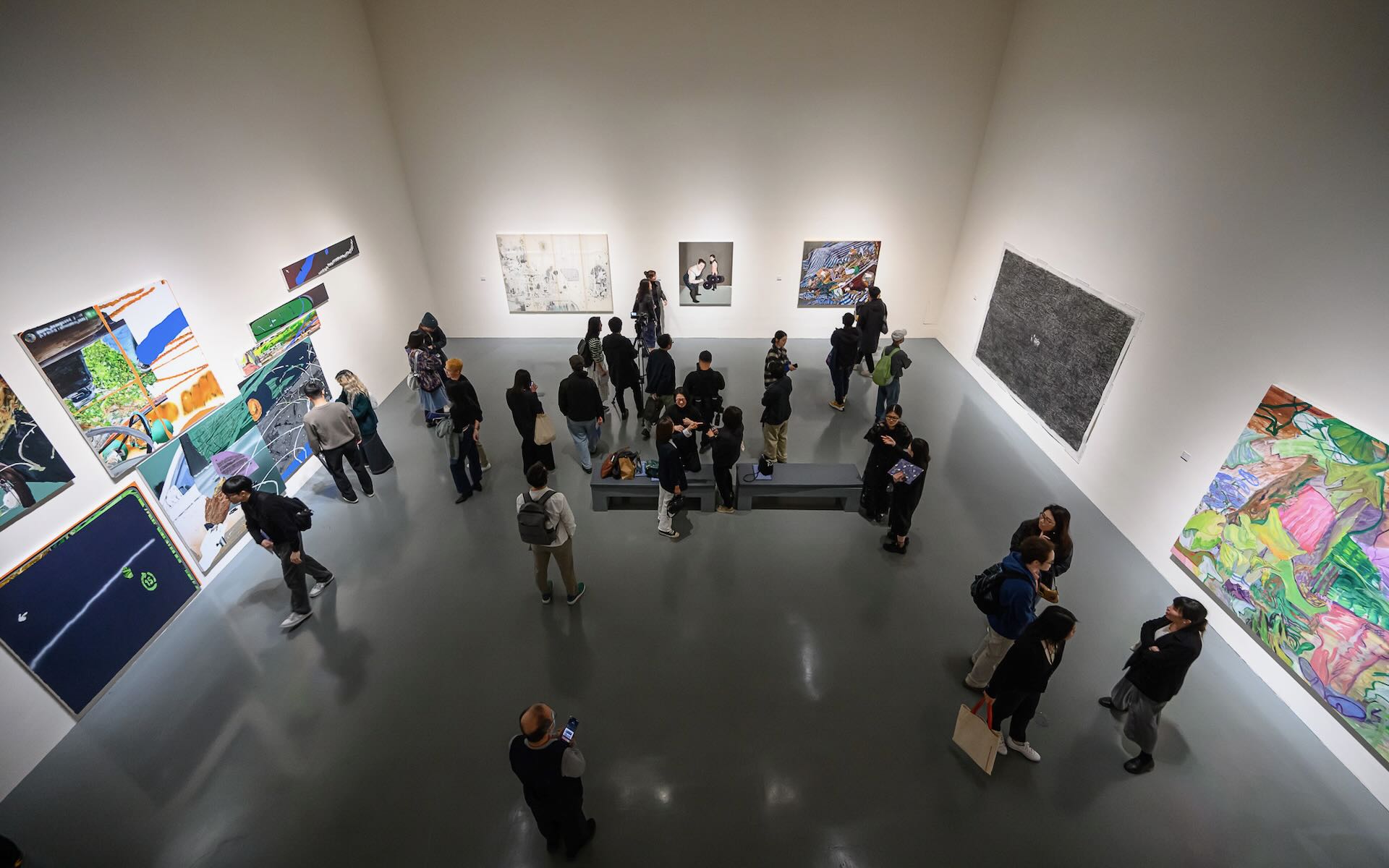 第二屆「中國信託當代繪畫獎」於關渡美術館展出。圖／中國信託文教基金會提供，攝影／王世邦。