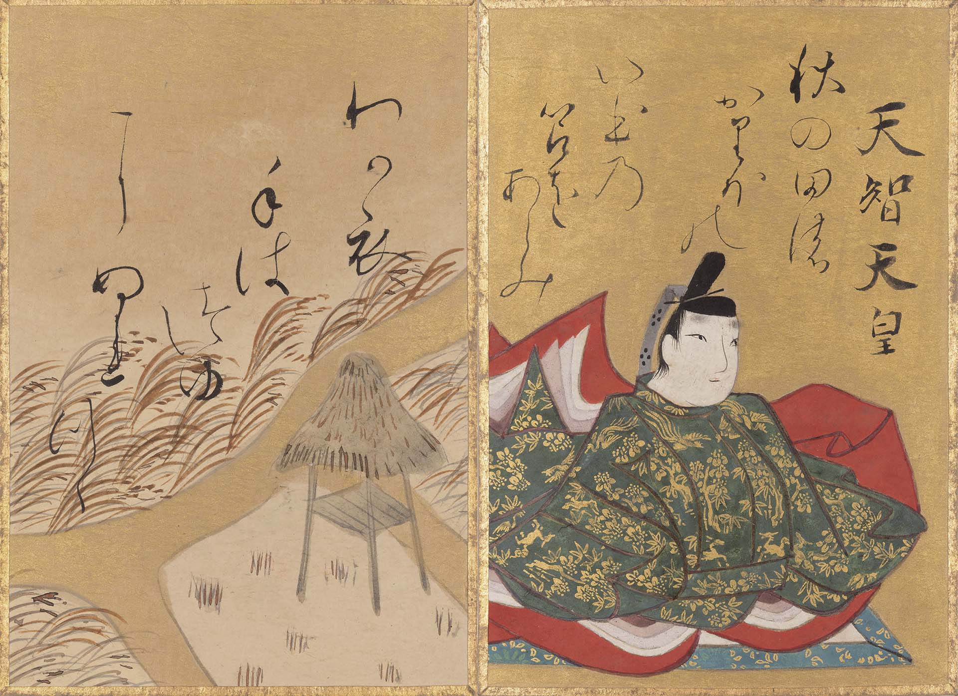 江戶時代18世紀 尾形光琳〈小倉百人一首歌留多〉各9.2×6.3公分，京都國立博物館寄存。