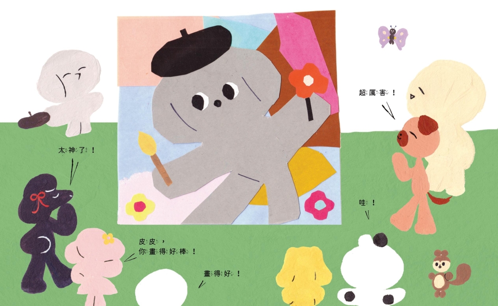 【小手大藝術｜冬篇】即興遊戲開始，材料的自由探索與實驗。