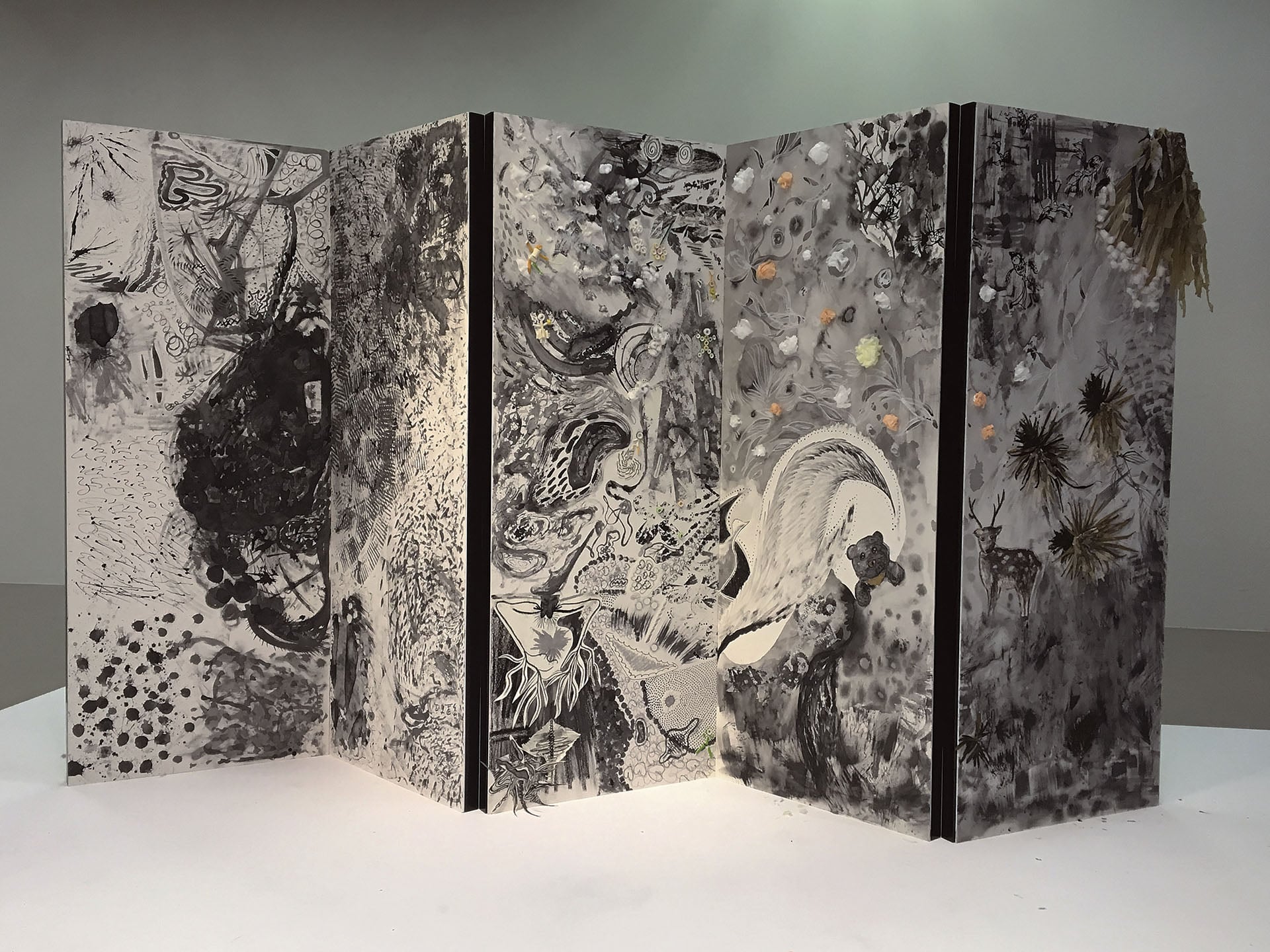 《溪山清遠》完成作品。（攝影／金傳珩）