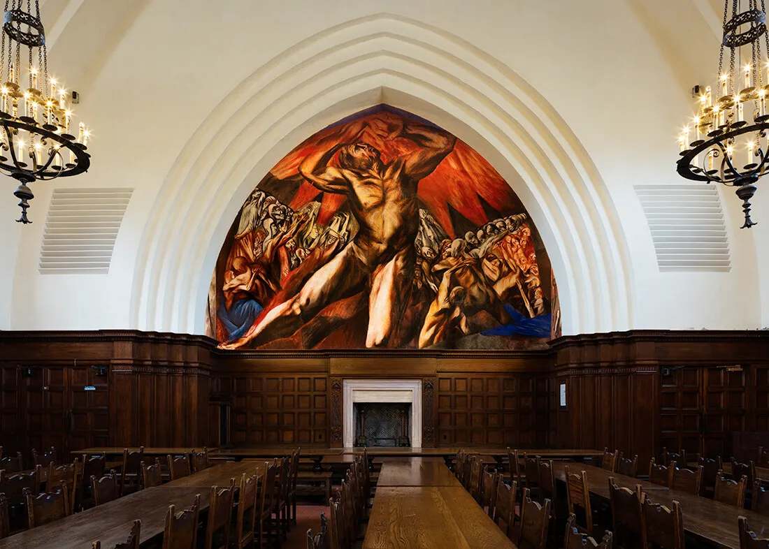 墨西哥壁畫運動領袖奧羅斯科（José Clemente Orozco）的《普羅米修斯》版權已釋出。（©Pomona College）