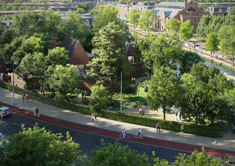 圖為荷蘭國家博物館預計啟用的雕塑公園。Courtesy Foster + Partners