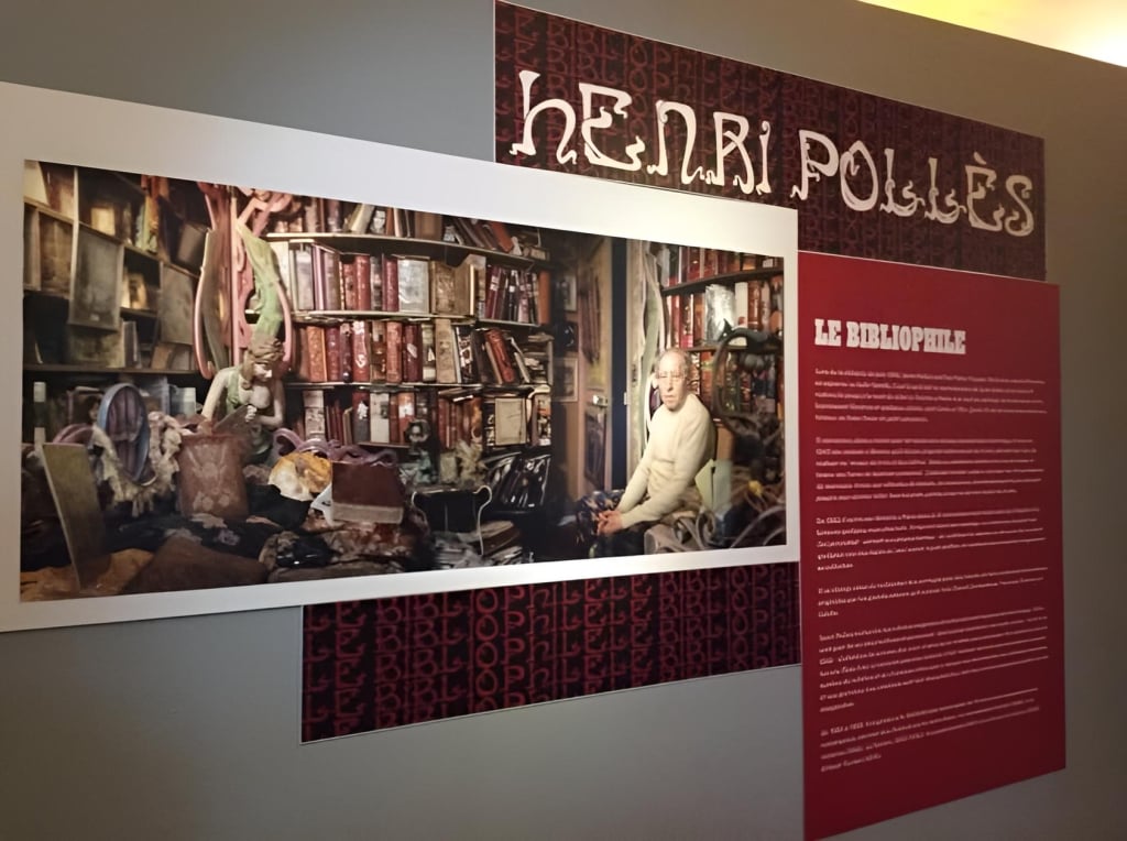 「藏書家Henri Pollès的小屋」常設展,圖書館中的圖書館。