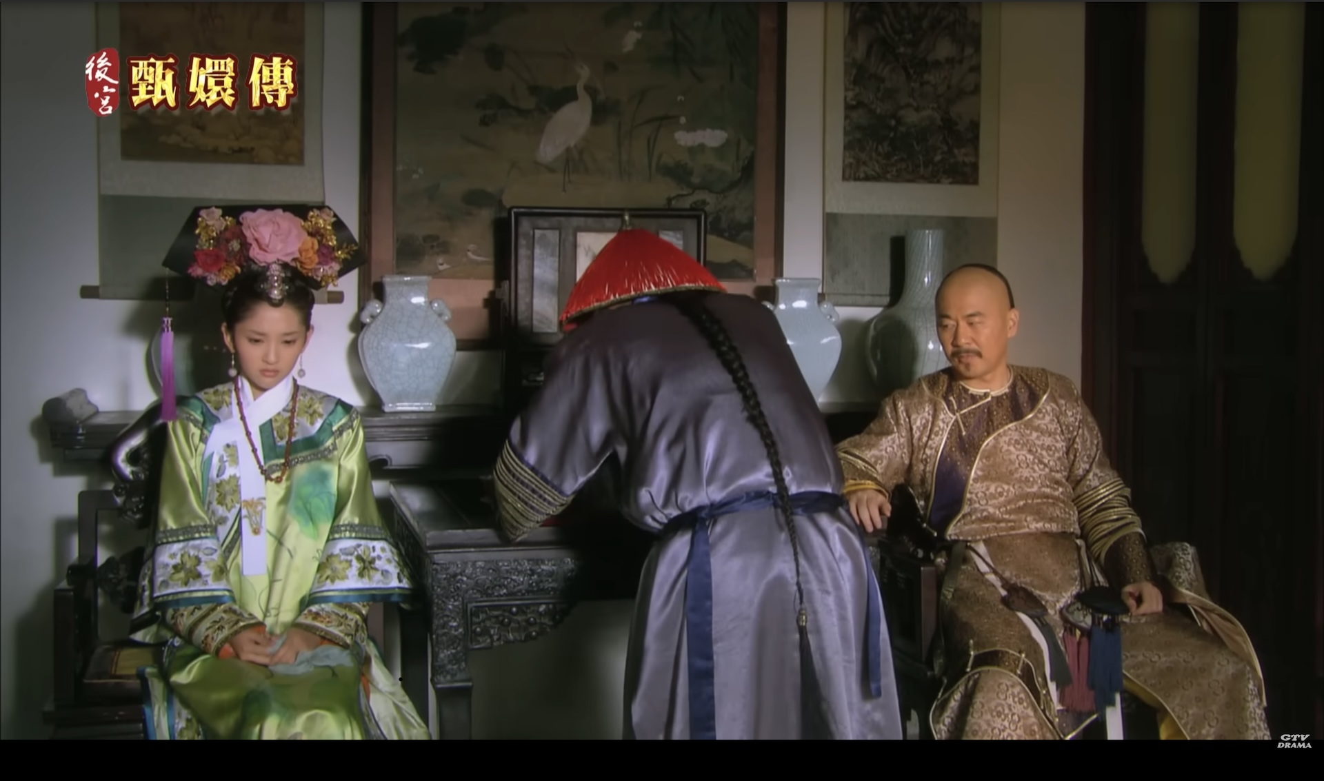 《後宮甄嬛傳》EP57 劇照。2019年8月1日於 GTV DRAMA 八大劇樂部 YouTube 頻道播出。圖片擷取自第 57 集影片畫面.(© 出品單位與 GTV DRAMA 八大劇樂部)