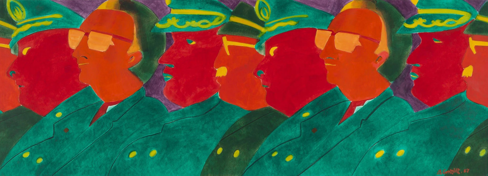 《鸚鵡》（Los papagayos），1987年。邁阿密佩雷斯藝術博物館收藏，由豪爾赫．M．佩雷斯捐贈。（© Beatriz González，圖／奧里奧爾．塔里達斯）