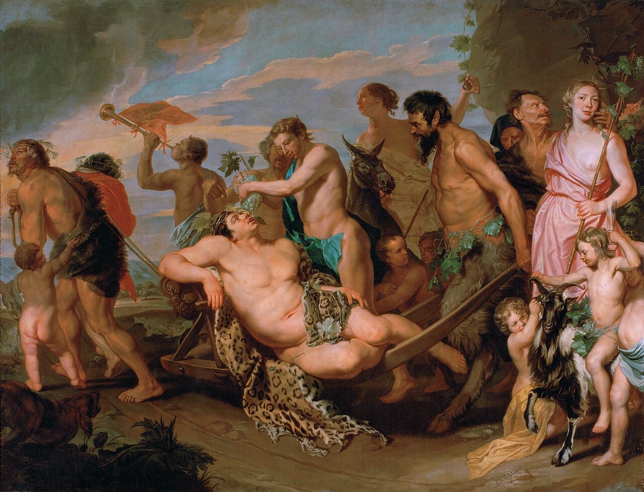 《酒神巴克斯的勝利》（Triumph of Bacchus）現藏於維也納藝術史博物館。（Public Domain）