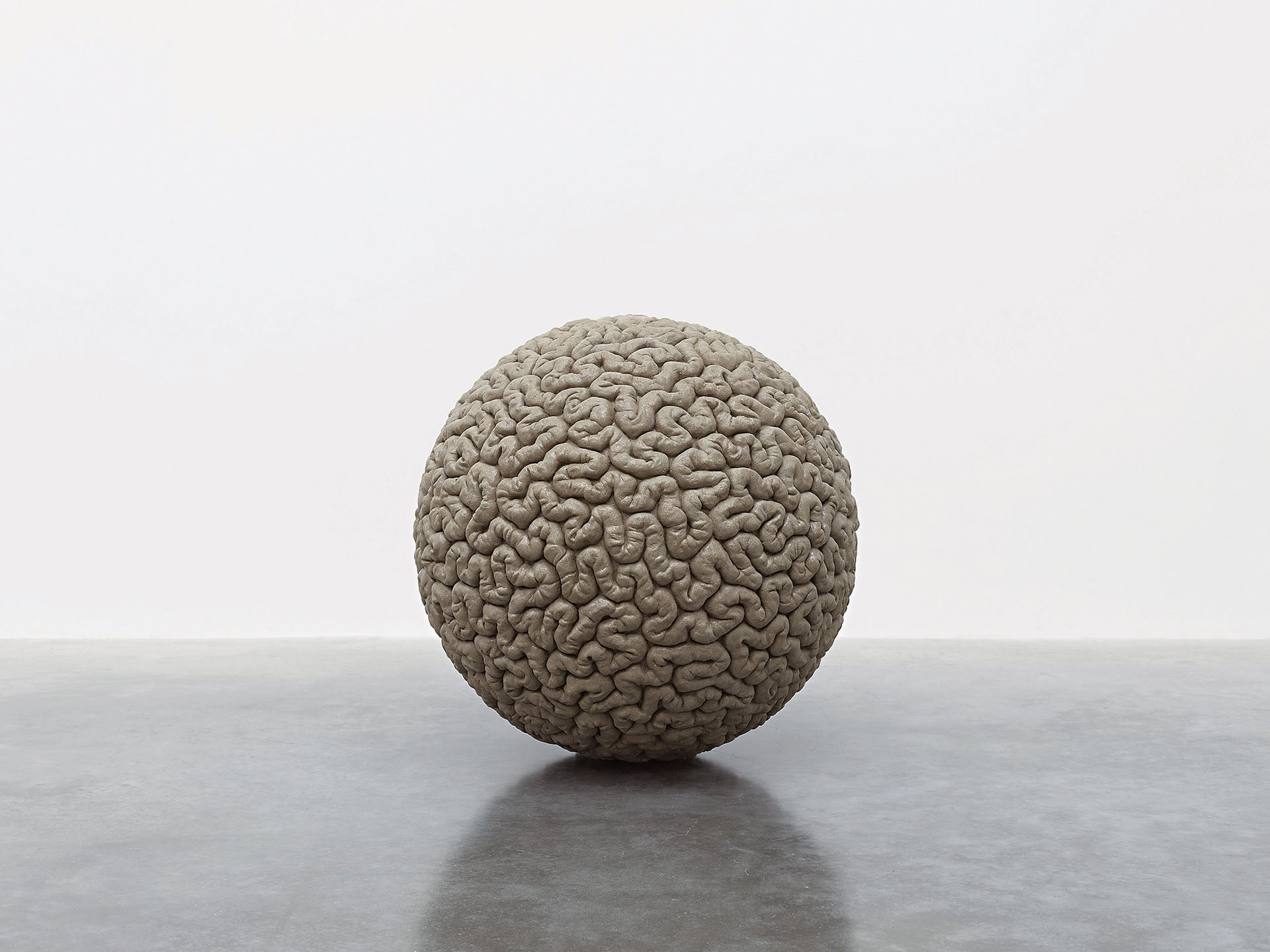 莫娜.哈透姆|Inside Out (concrete) Concrete and resin Edition of 6 Diameter: 33 7/8 in. (86 cm) 2019 © Mona Hatoum. Photo © Wh…