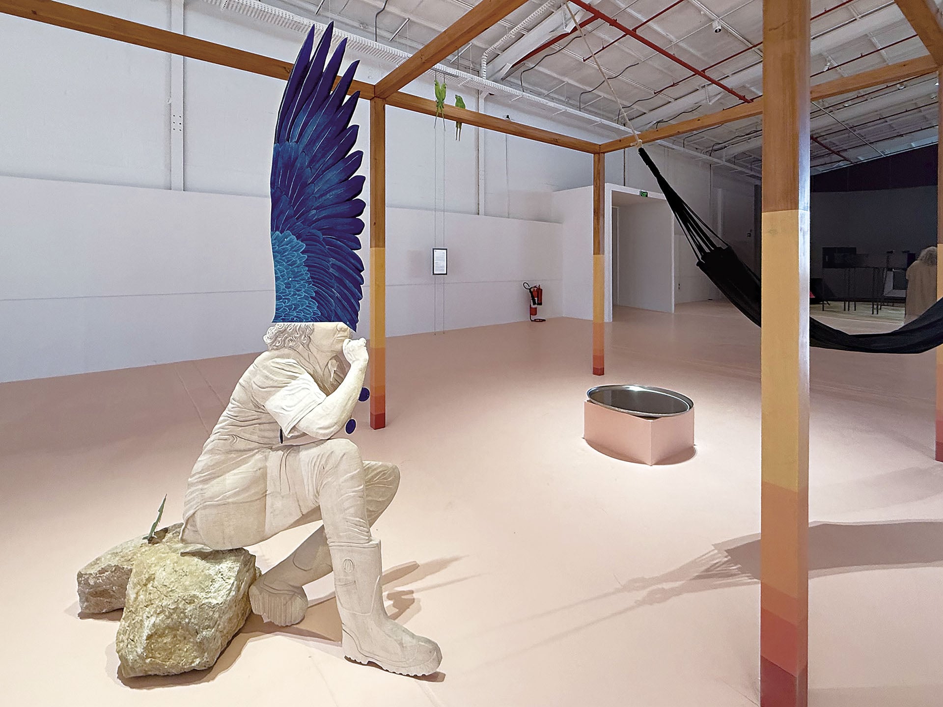 丹尼爾．奧特羅．托雷斯，《大地迴響》，2026，局部：〈貝塔．卡塞雷斯〉。（攝影／陳璽安）
