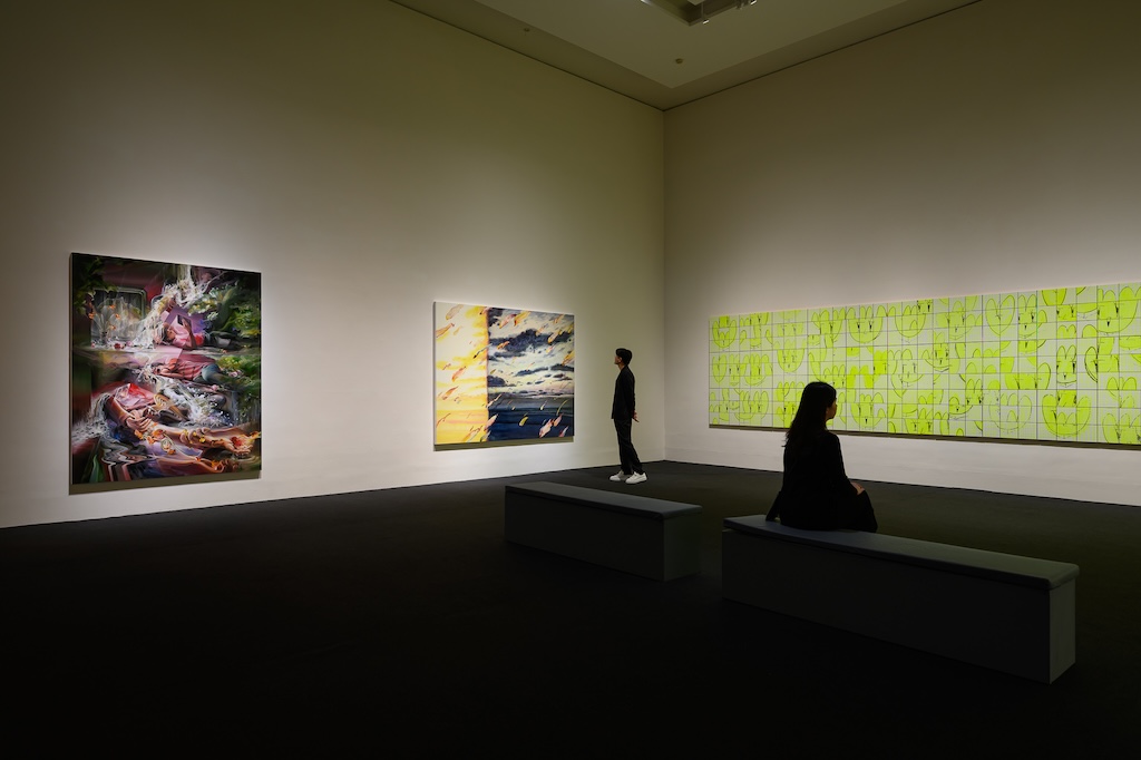 第三屆中國信託當代繪畫獎展覽展出現場。（中國信託文教基金會提供）